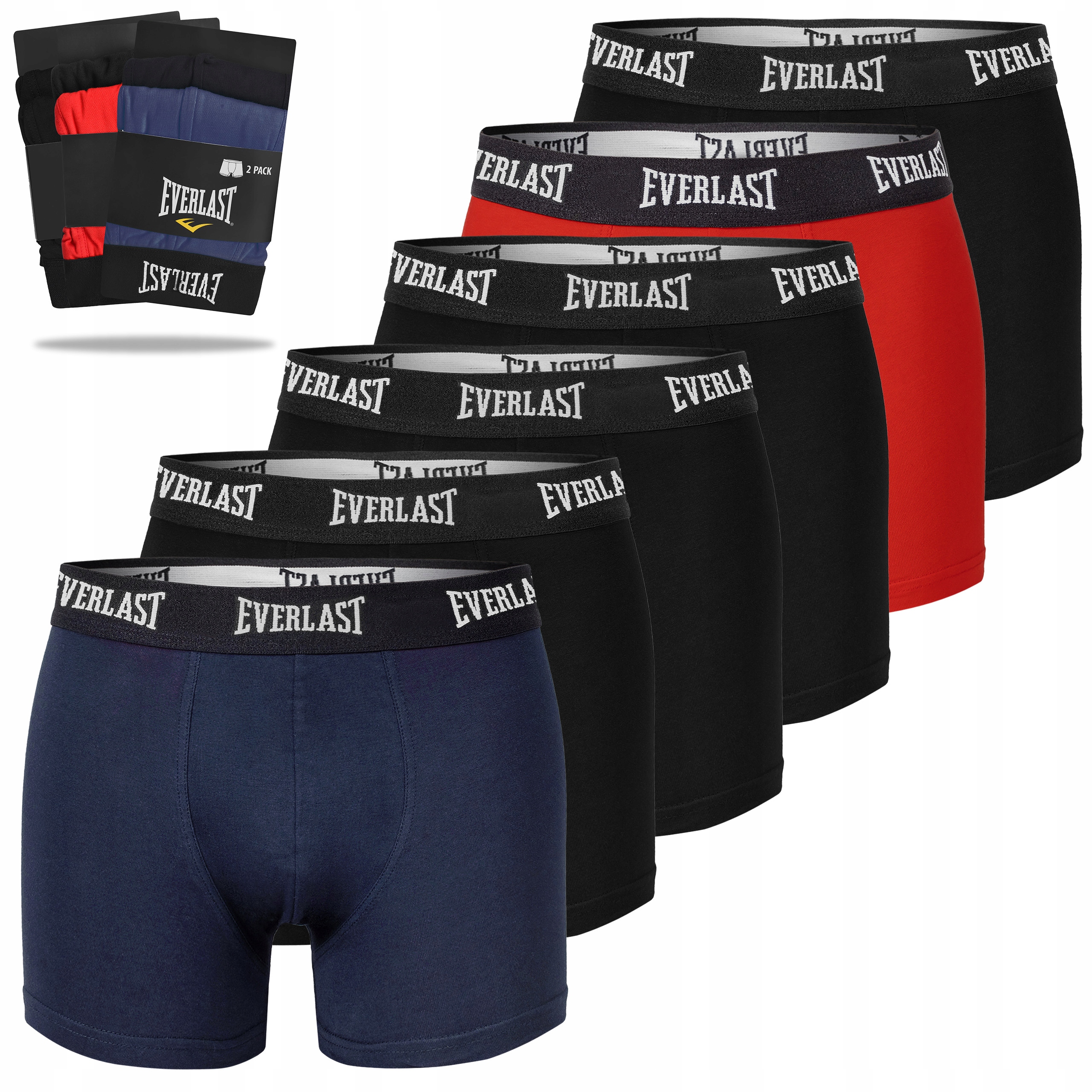Everlast Pánské bavlněné boxerky BM403 6 kusů Velikost L