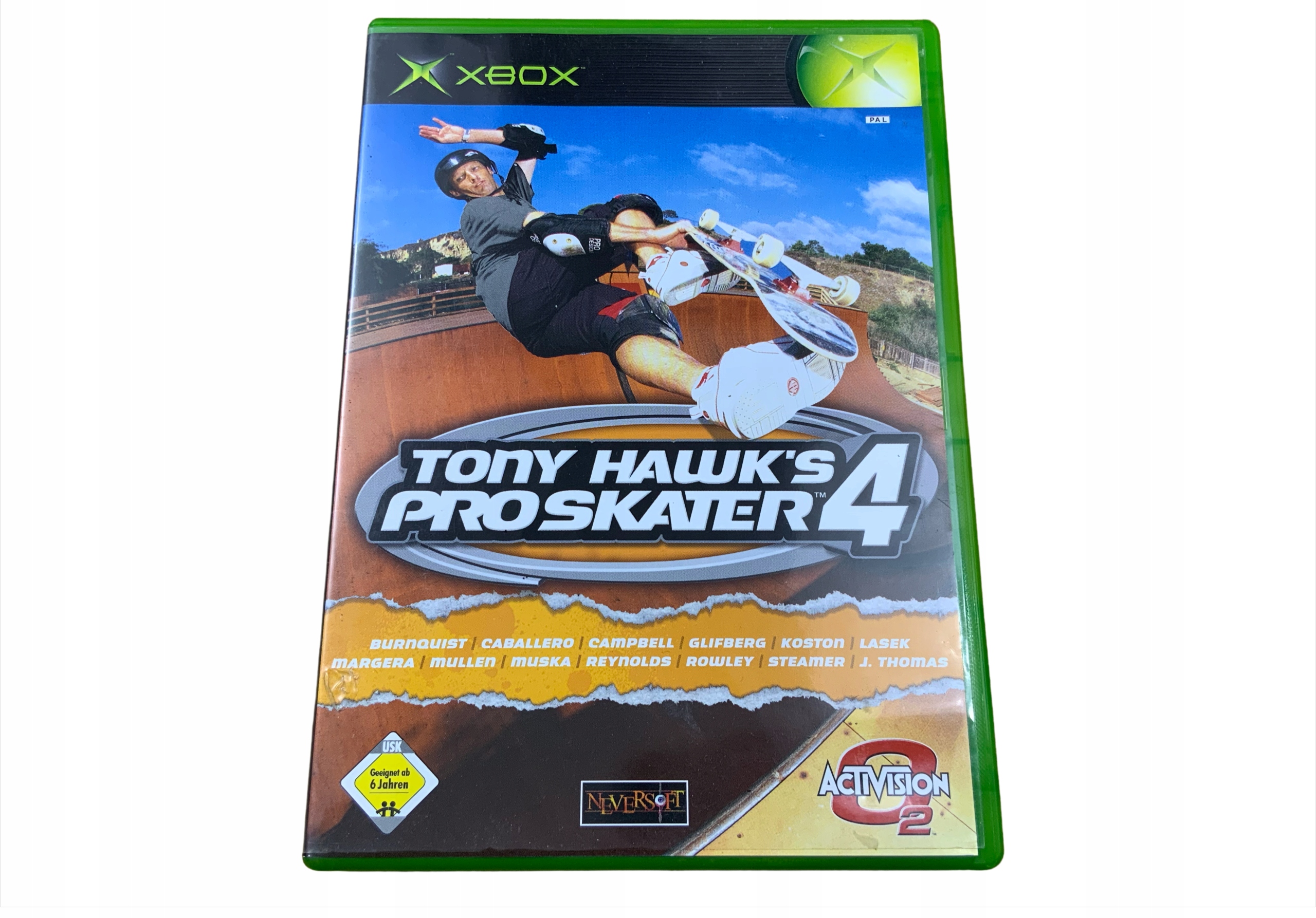 Tony Hawk's Pro Skater 4 Xbox pudełkowa
