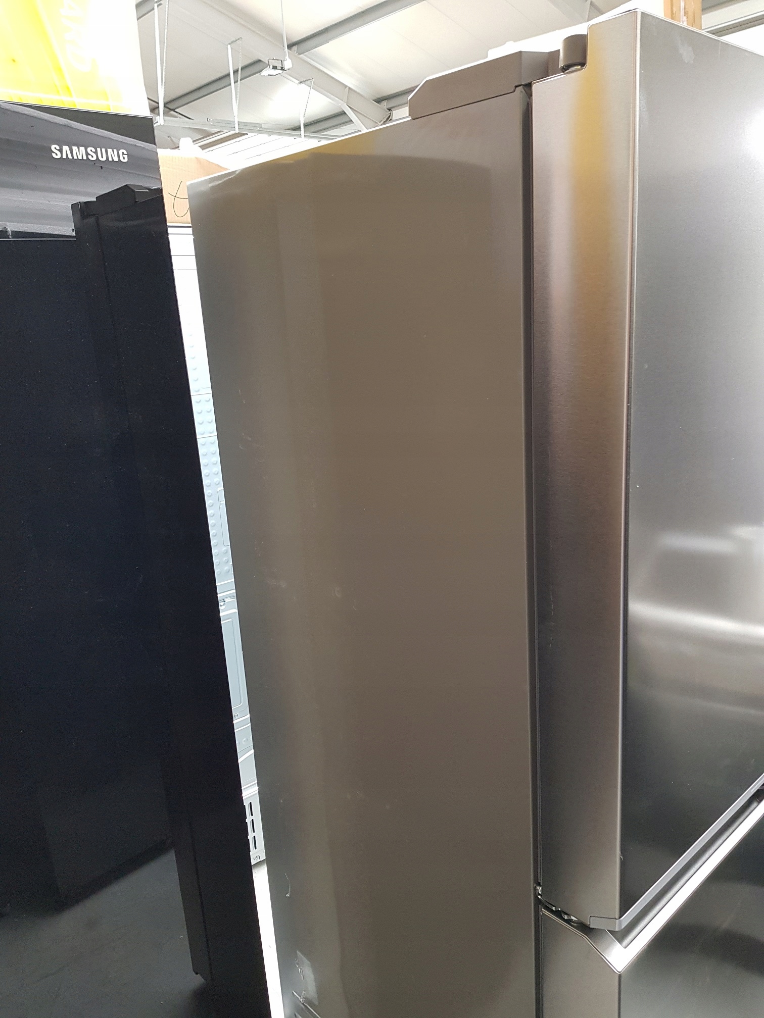 Lodówka HAIER HCR7918ENMP Side by Side No frost 177.5cm OUTLET Kolor dominujący srebrny/szary