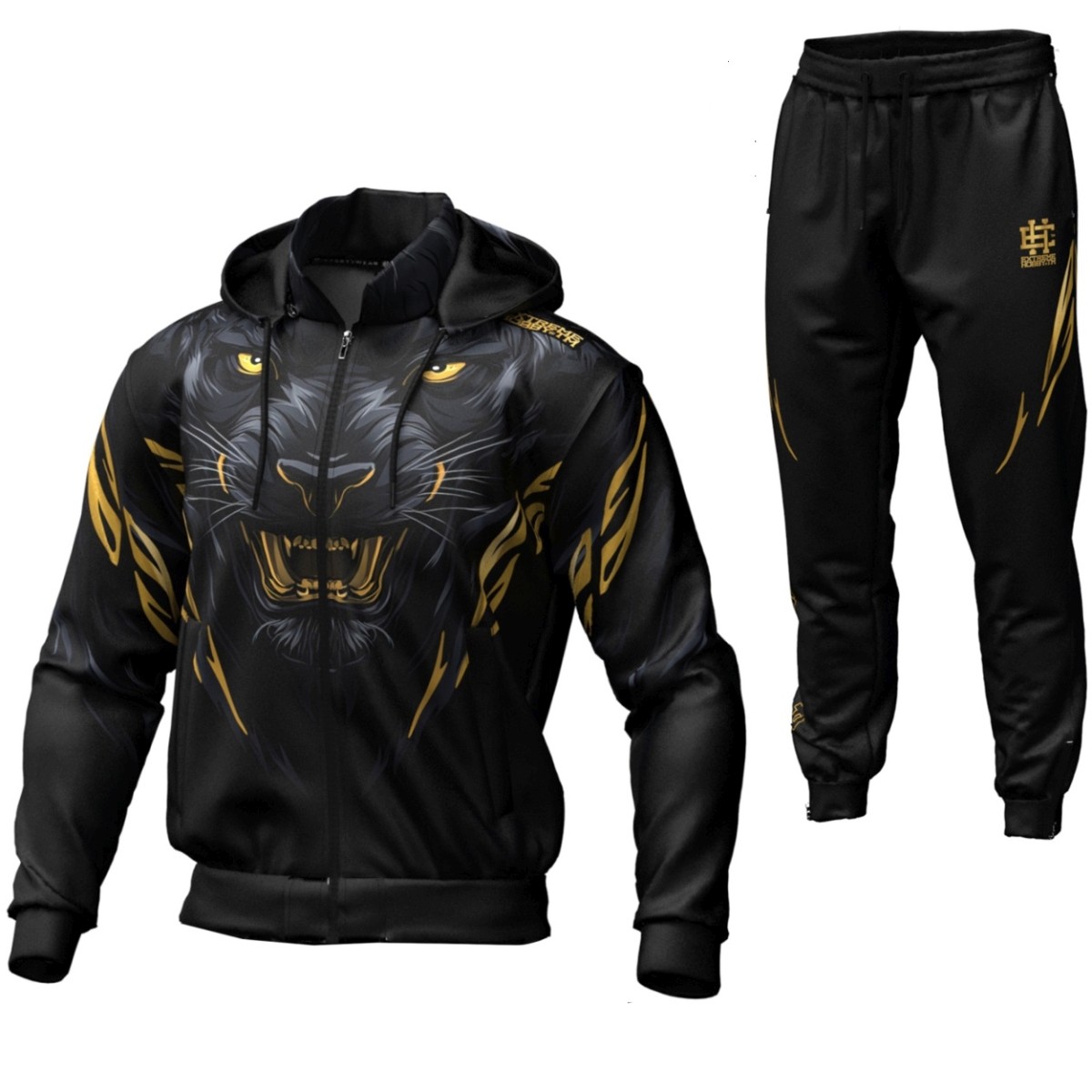 Teplákovka sportovní pánský Extreme Hobby Black Panther komplet XL Černý