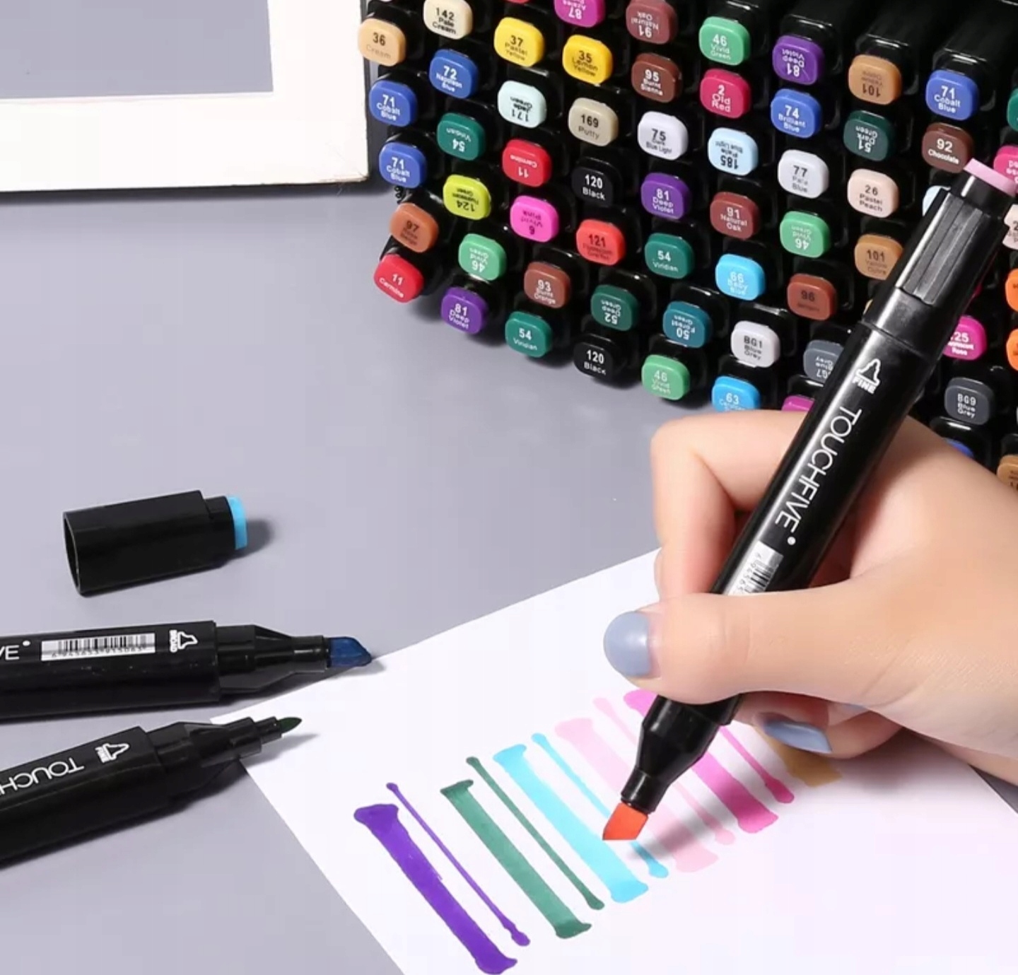 MARKERY ALKOHOLOWE DWUSTRONNE ZESTAW 48 s.+ TORBA Bohater brak