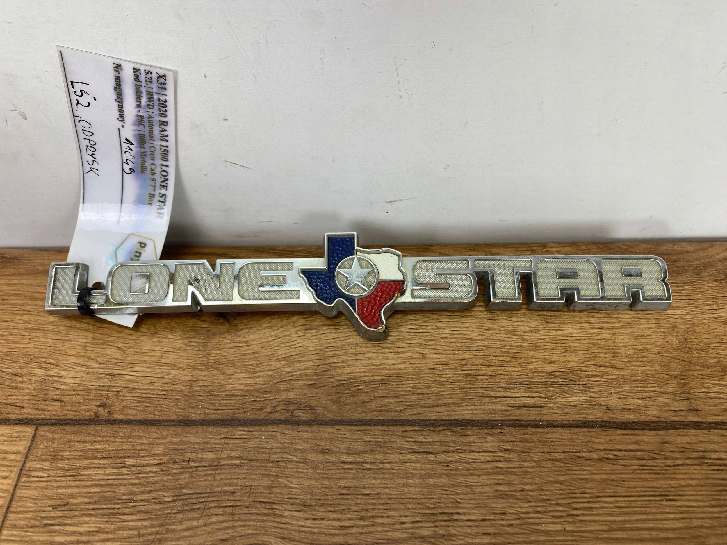 Emblemat Logo LONE STAR Dodge Ram 1500 2019+
