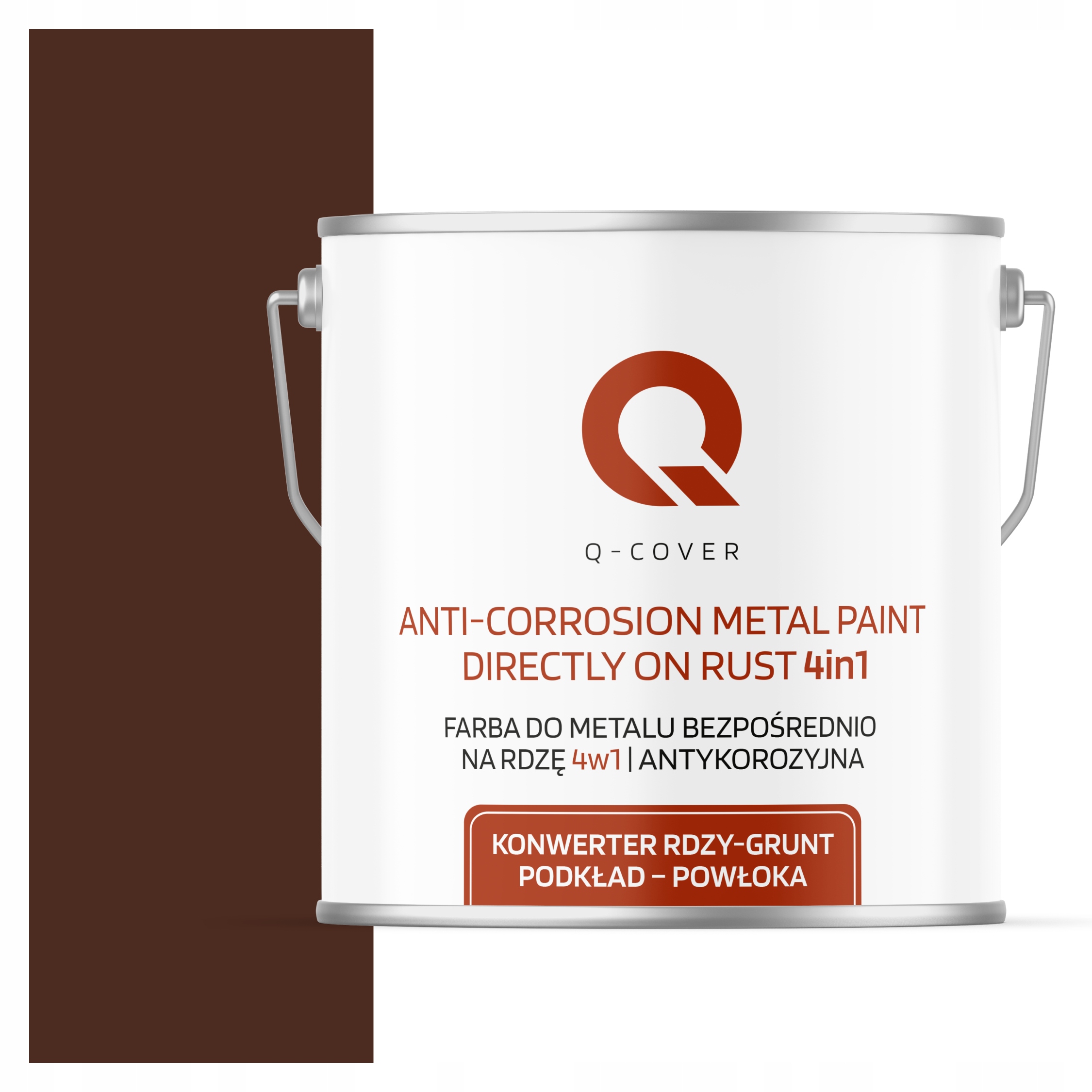 Antikorózna Farba Na Kov Proti Hrdzi Hnedá Teplá Ral 8016 Saténová 5 L