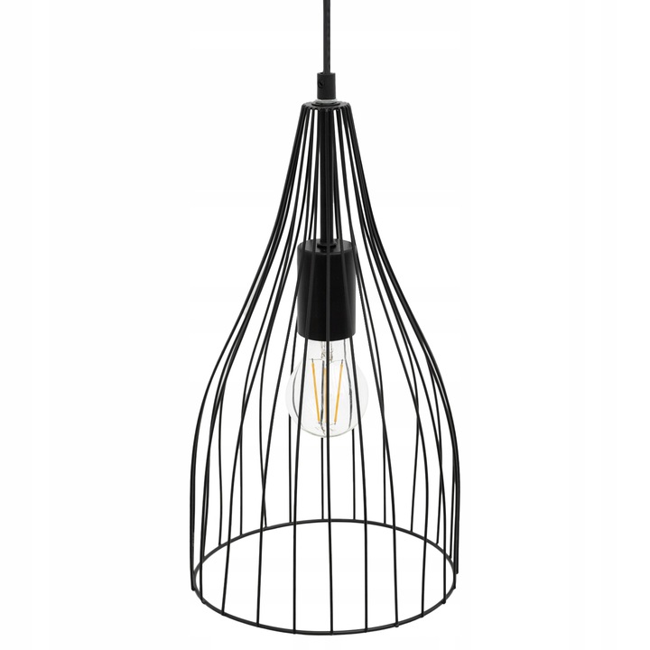 

Lampa Sufitowa Wisząca Loft E27 Rimini Retro Black