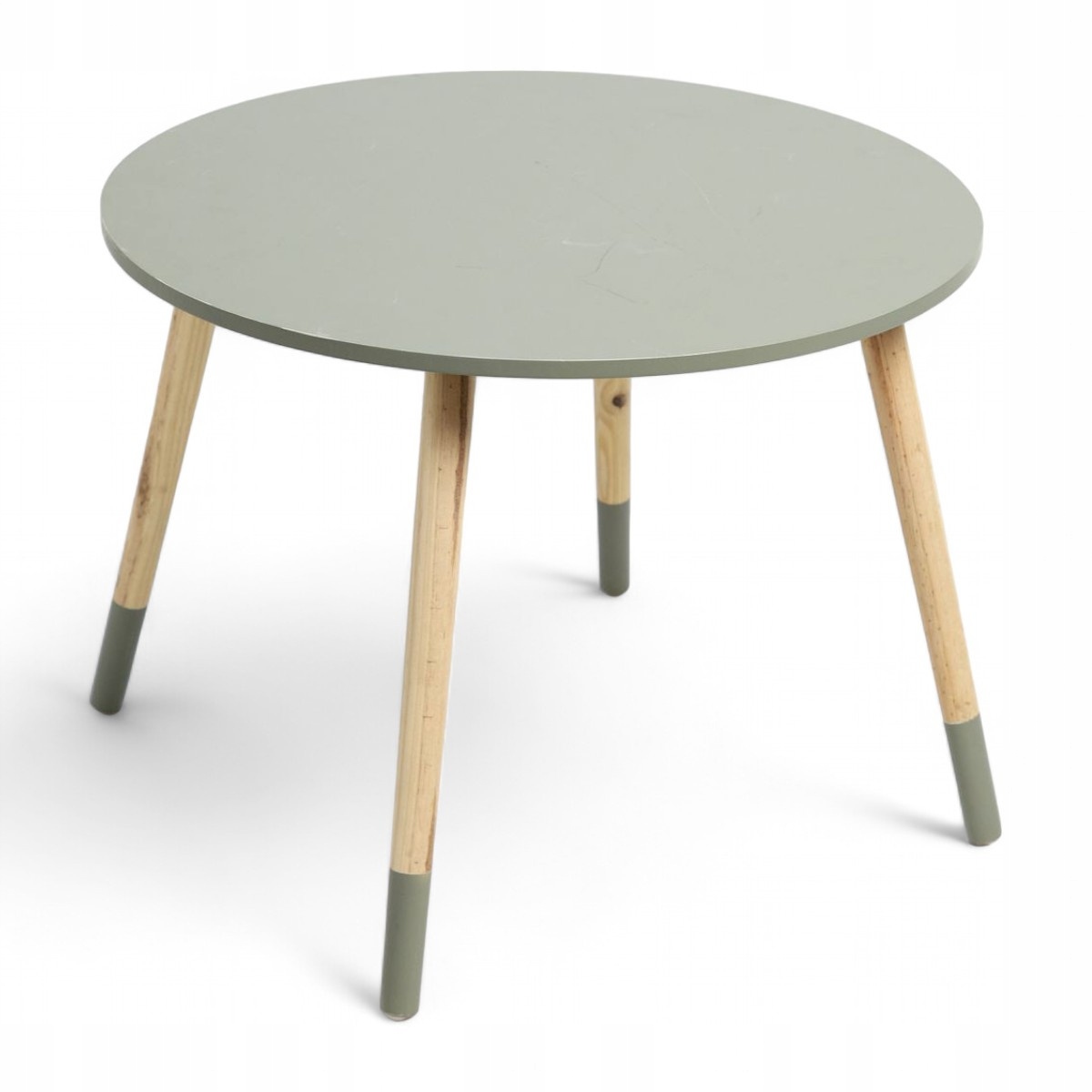 Stolik Dla Dzieci Do Pokoju Dziecięcego Okrągły Zielony Mdf Ø 60 cm