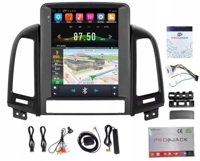 Android Rádio S Navigací Gps Bt Hyundai Santa Fe 2006-2012 Usb 4GB 64GB Sim