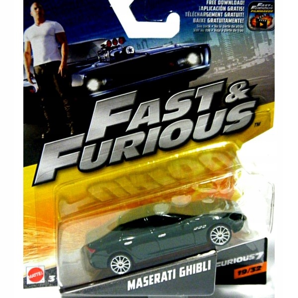 

Maserati Ghibli Szybcy i Wściekli Mattel metal 24H