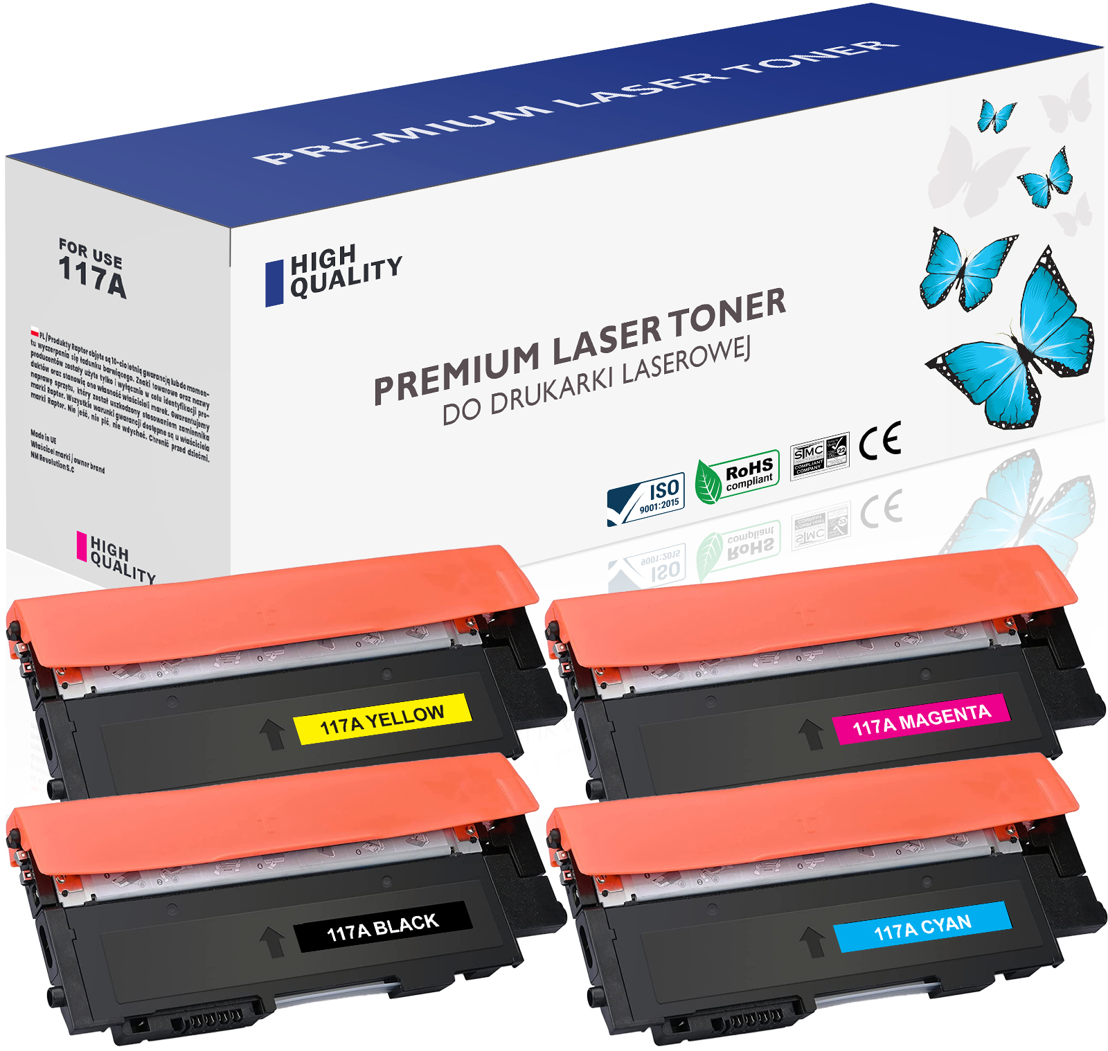 4 x Toner W2070A Pro Hp Laser 150 MFP178 S Čipem