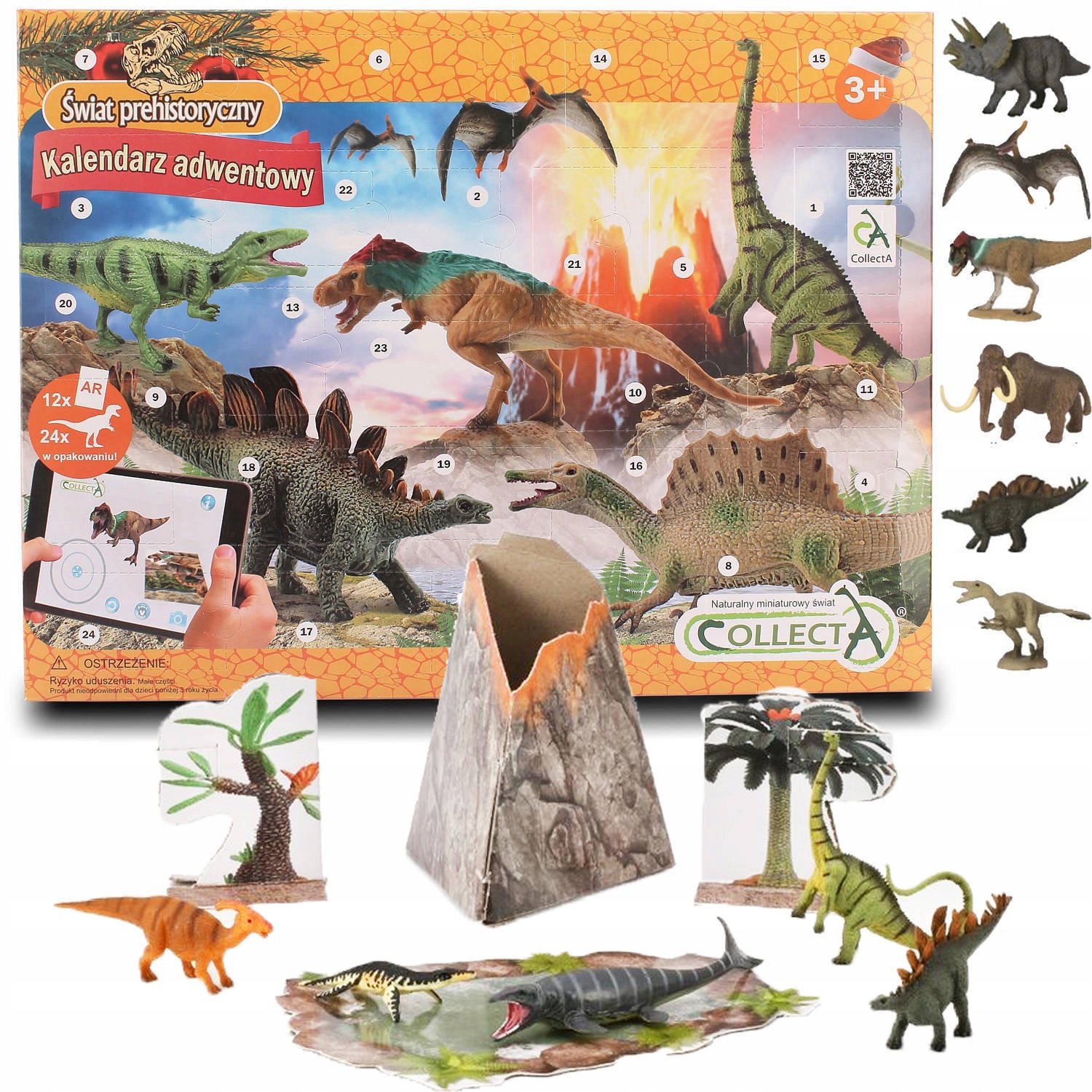 

Kalendarz Adwentowy Dinozaury 24 Figurki Collecta