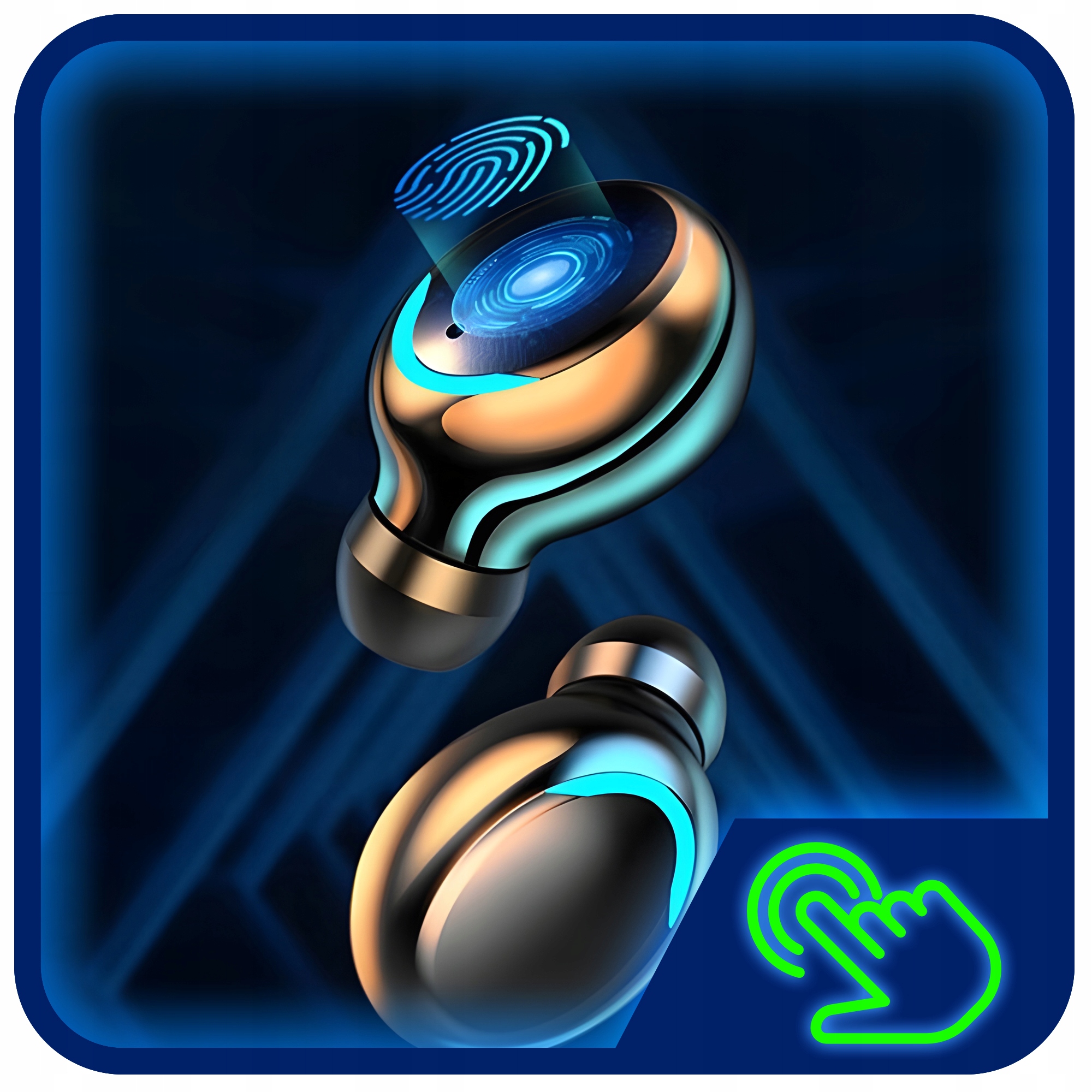 SŁUCHAWKI BEZPRZEWODOWE BLUETOOTH 5.1 F9 - PRO MODEL 2023 TWS + POWERBANK Model 00014154