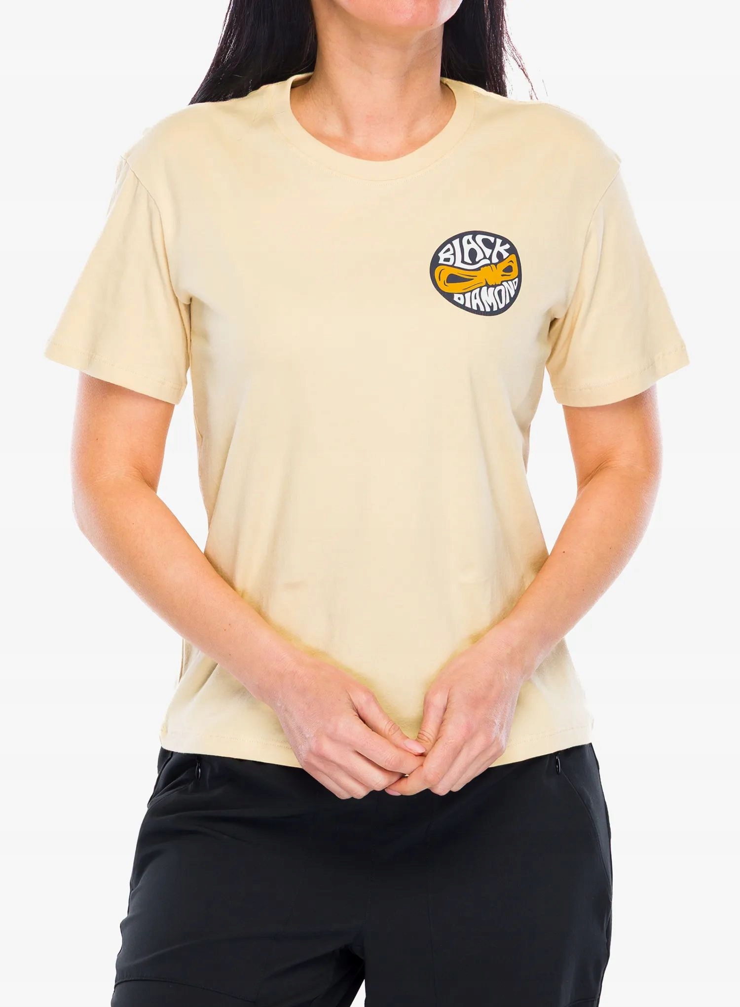 Dámské bavlněné tričko Black Diamond Rope Badge Ss Tee bílá barva L