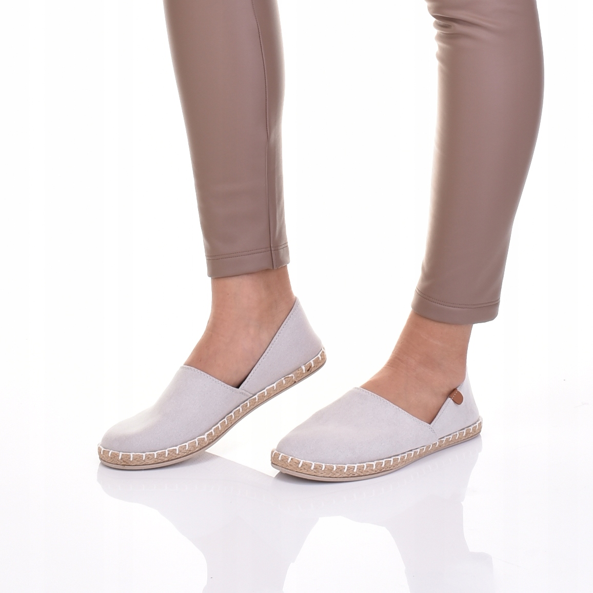 KLASYCZNE BUTY LETNIE ESPADRYLE DAMSKIE ZAMSZOWE WSUWANE NA SŁOMCE Marka inna