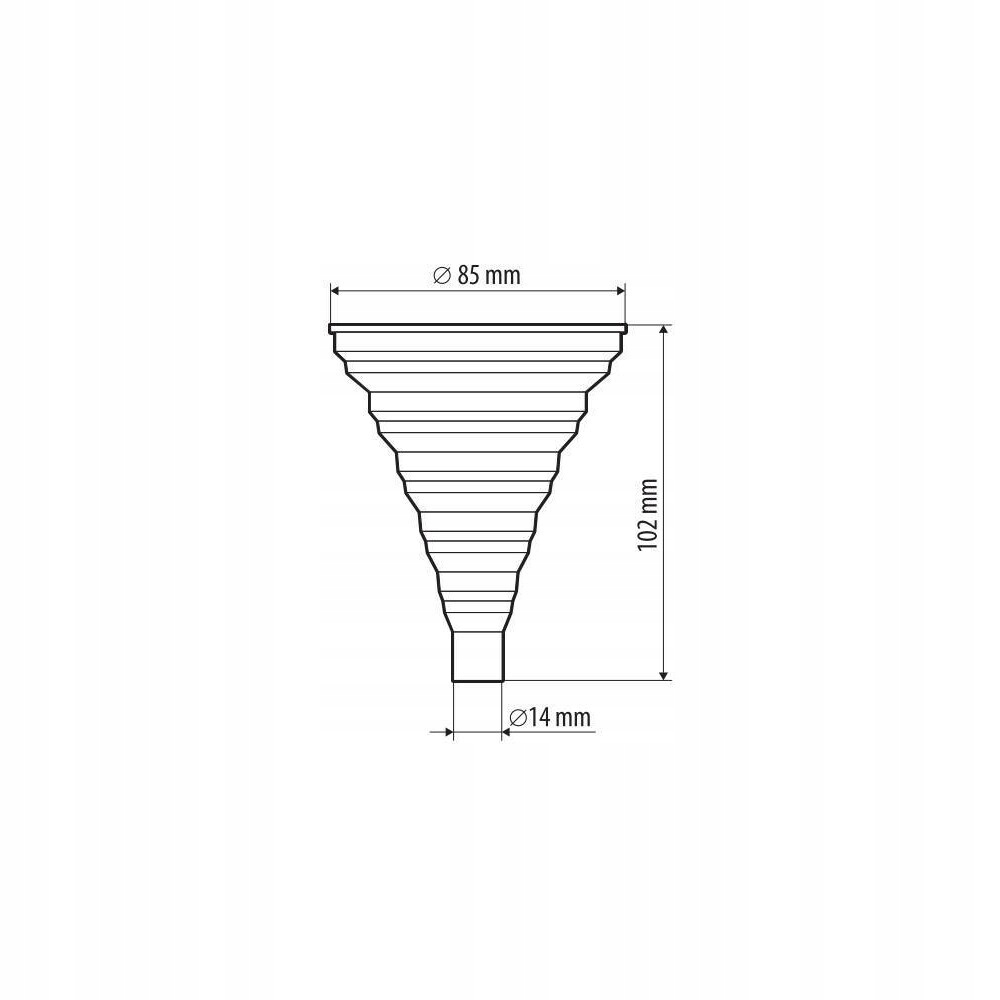 LEJEK DO PŁYNÓW EKSPLOATACYJNYCH MINI SKŁADANY SILIKONOWY WŁOSKI Stan opakowania oryginalne