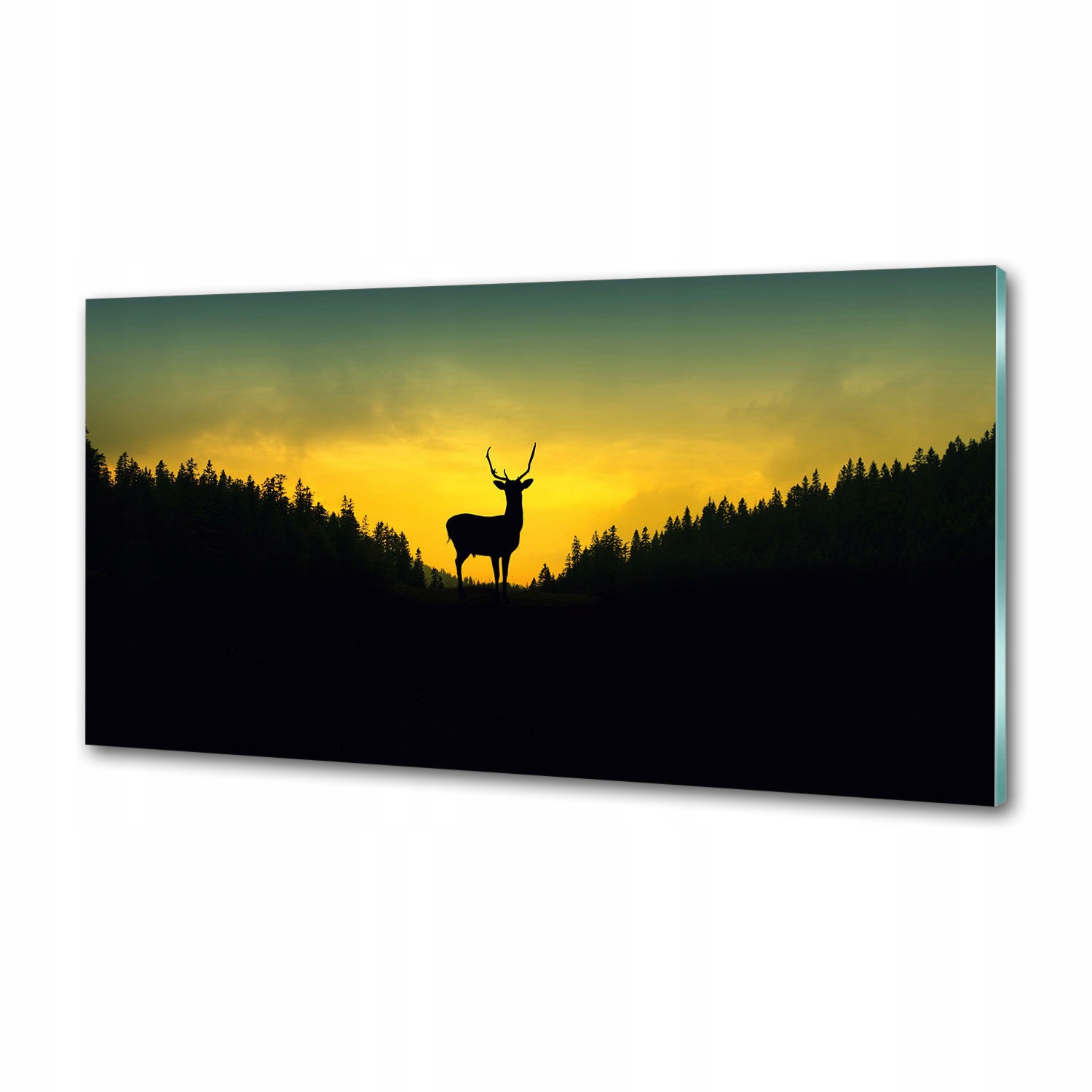 Sklenený panel do kuchyne Jeleň 120 x 60 cm Lepidlo