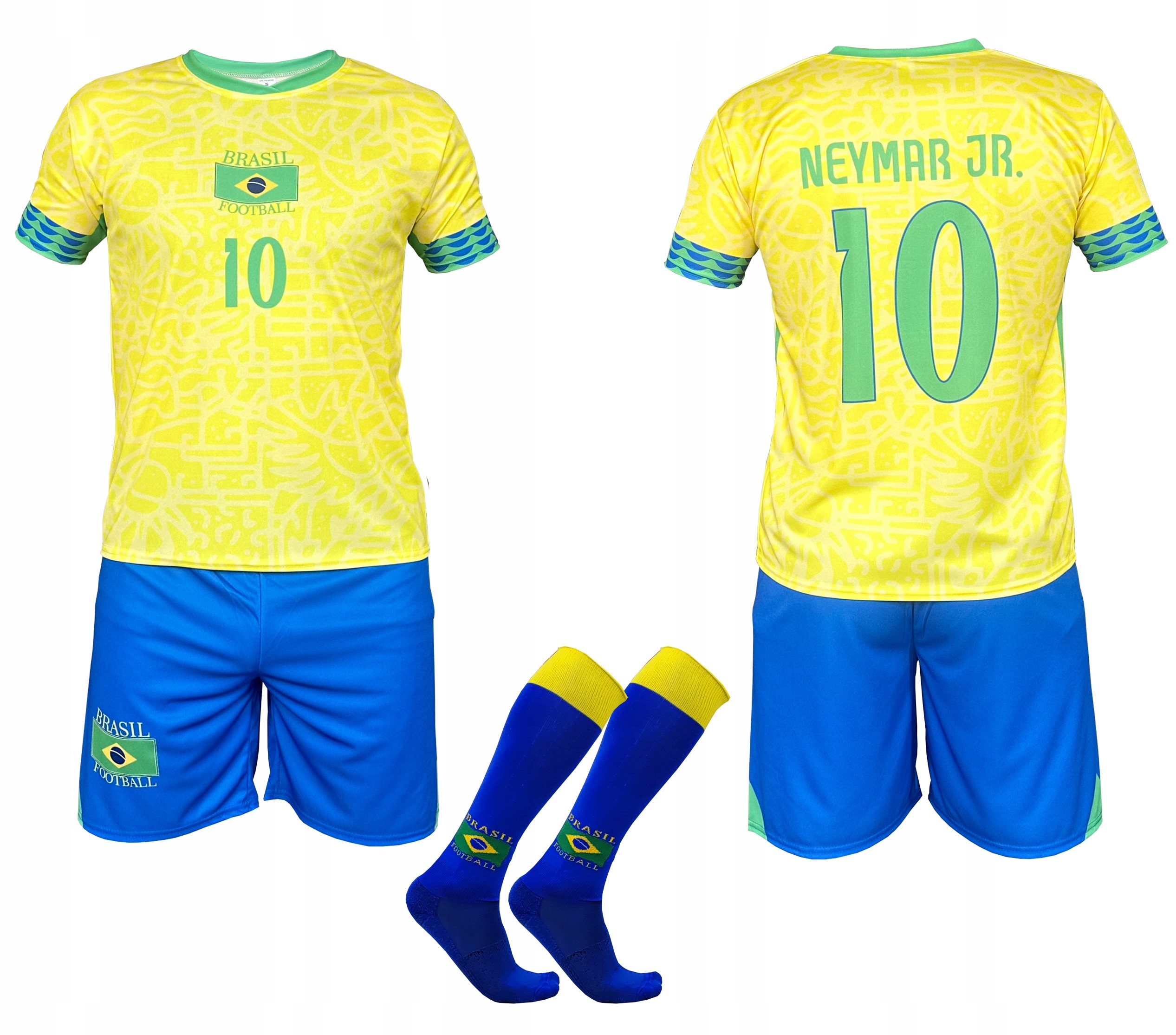 Neymar Brazylia strój komplet piłkarski 2025/26 koszulka spodenki getry 134