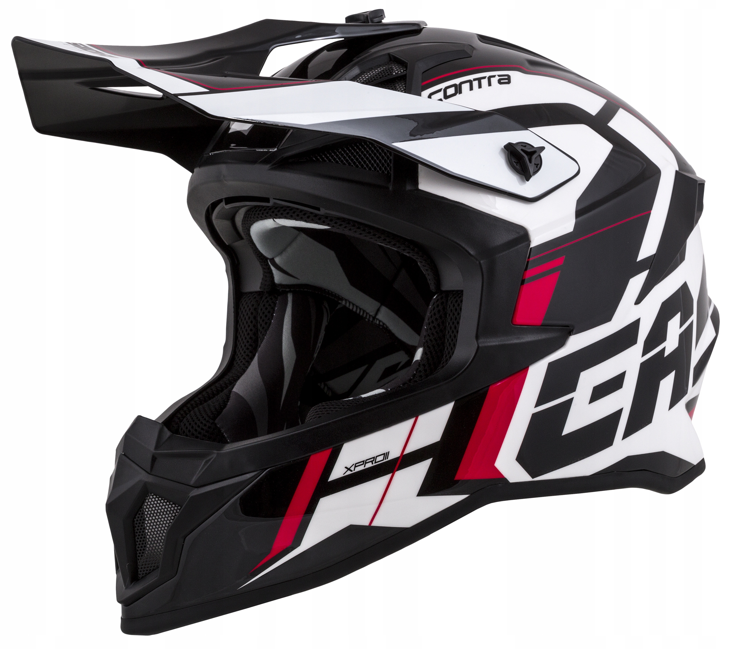 WŁÓKNO FIBERGLAS CASSIDA KASK CROSS FILTR WĘGLOWY Cechy dodatkowe deflektor nosa osłona podbródka