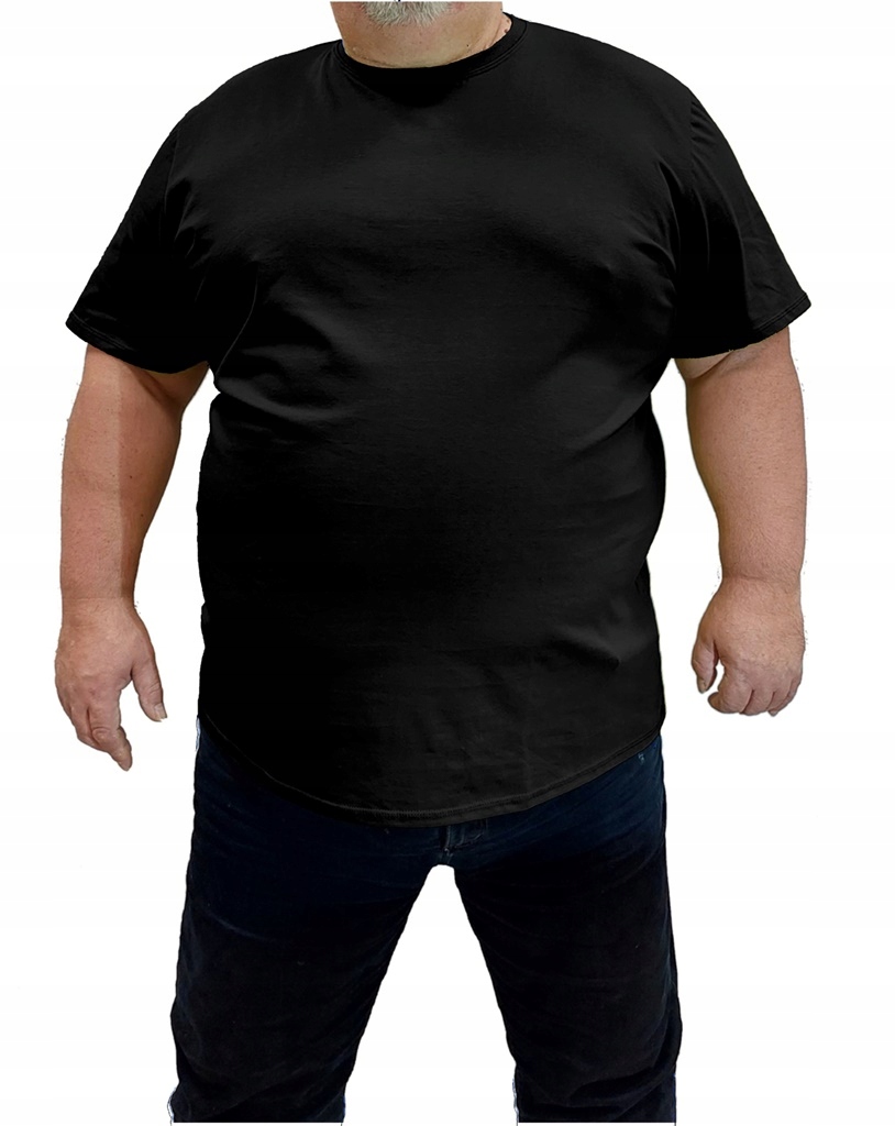 KOSZULKA BAWEŁNIANA MĘSKA FAVORI CZARNA T-SHIRT 6XL