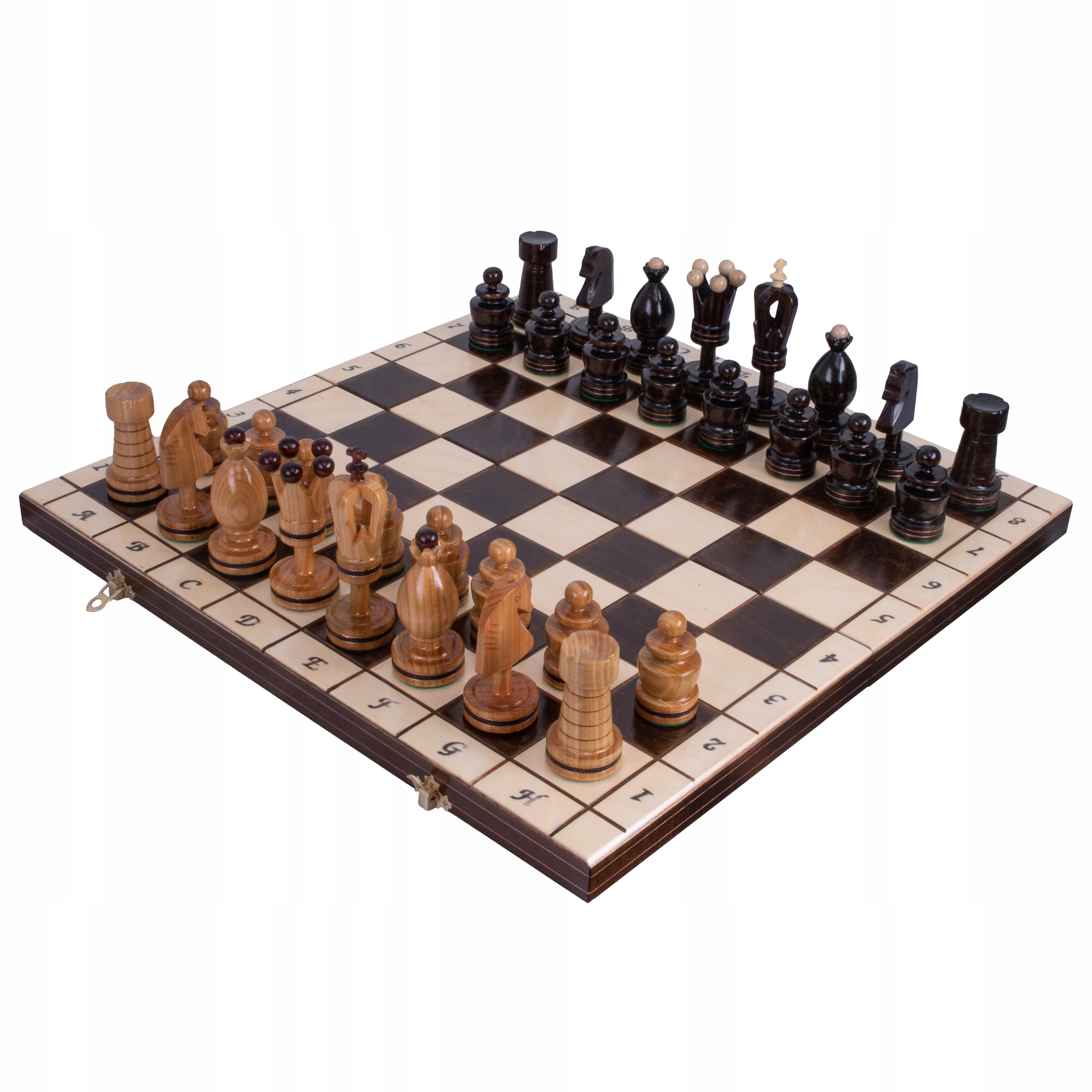 SZACHY Królewskie INKRUSTOWANE Miedzią Duze 50cm Nazwa SZACHY 107