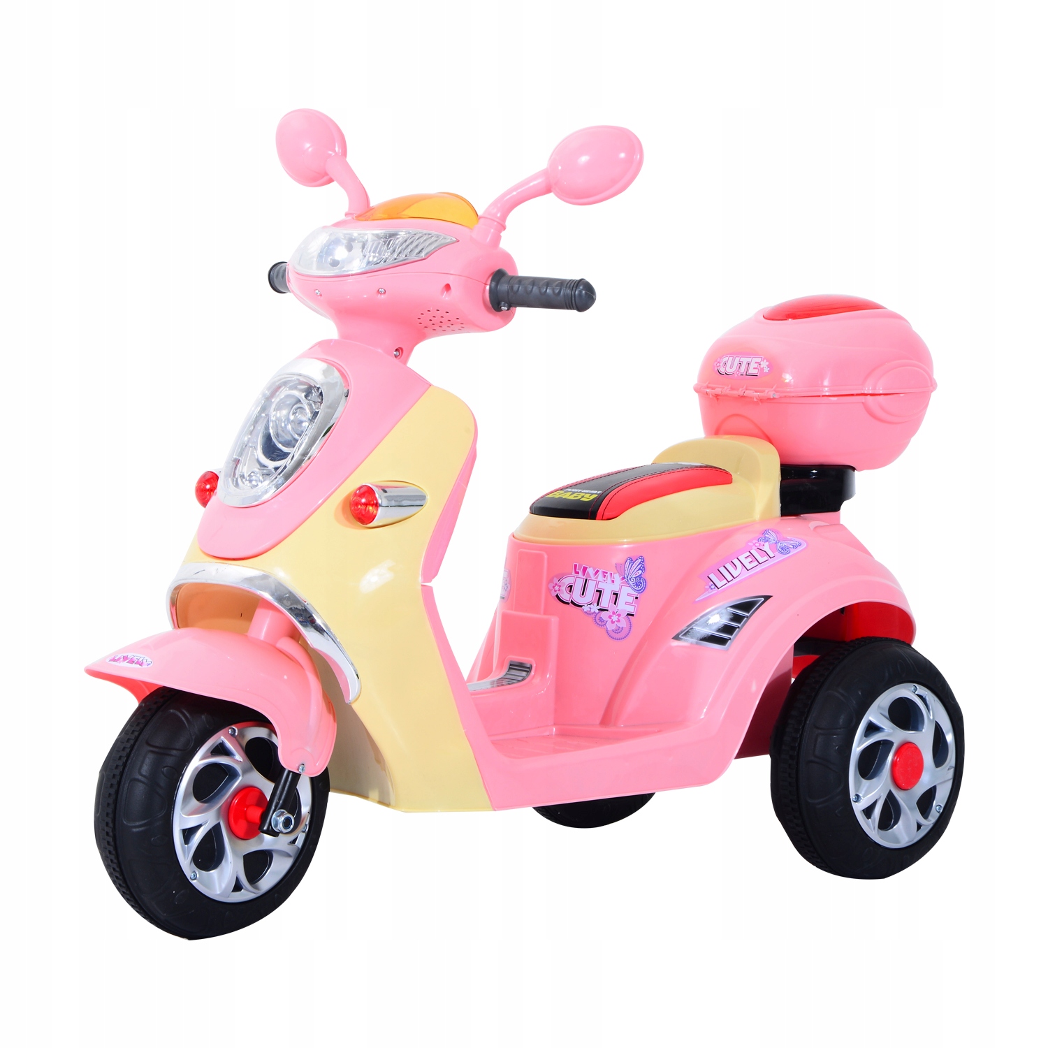 Motor elektryczny Homcom różowy do 25 kg