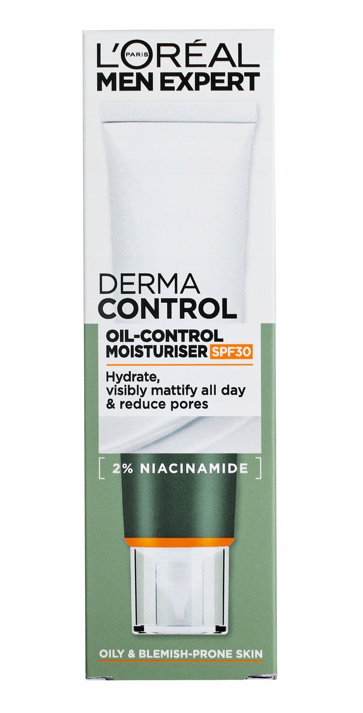 Loreal Men Expert Derma Control Hydratační Krém Regulující Přebytečný Kožní Maz