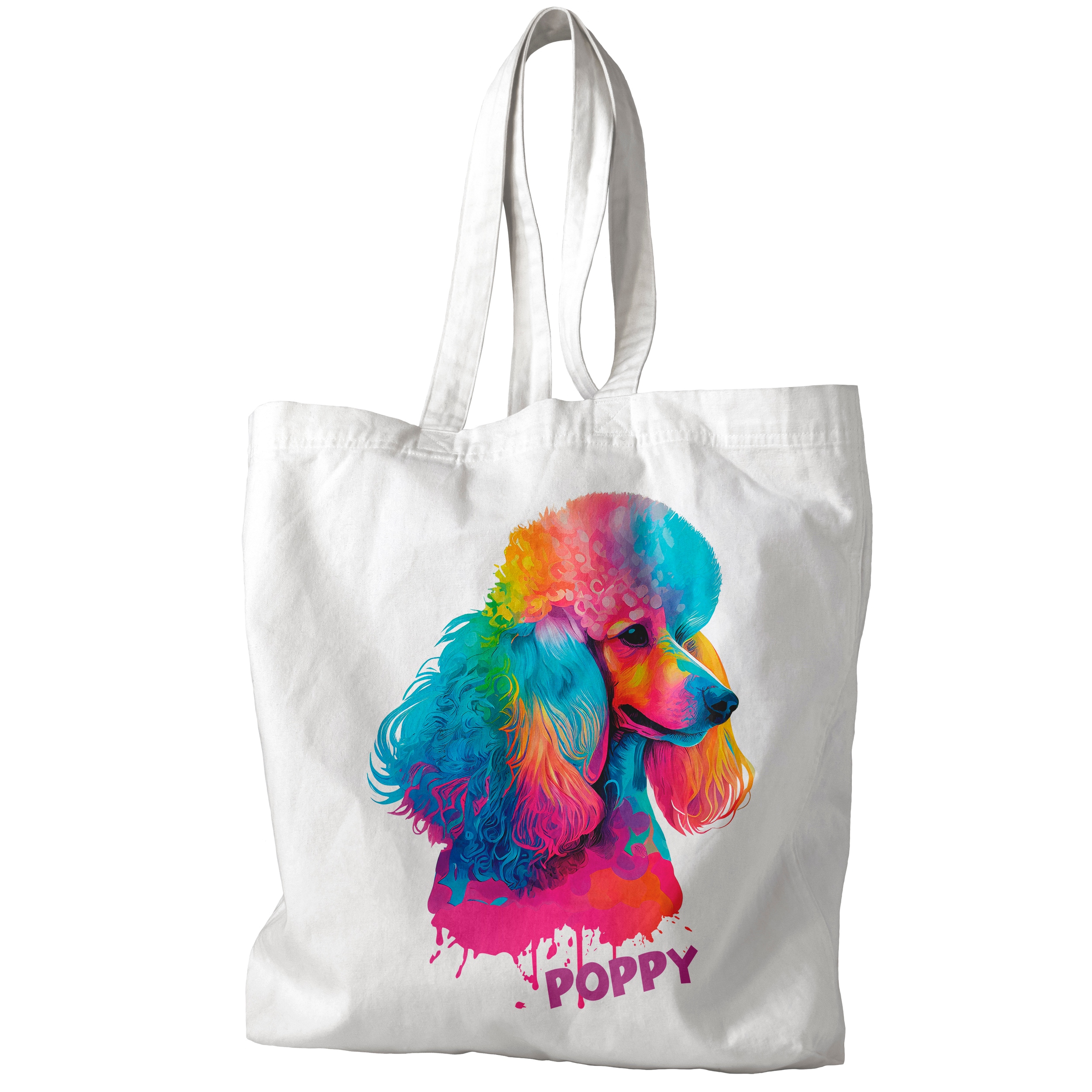 TORBA PIES PUDEL PERSONALIZACJA IMIE PREZENT Materiał bawełna