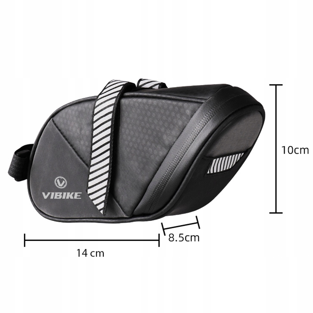 VIBIKE POJEMNA TORBA SAKWA SASZETKA ROWEROWA NA ROWER TYLNA POD SIODEŁKO Waga 135 g