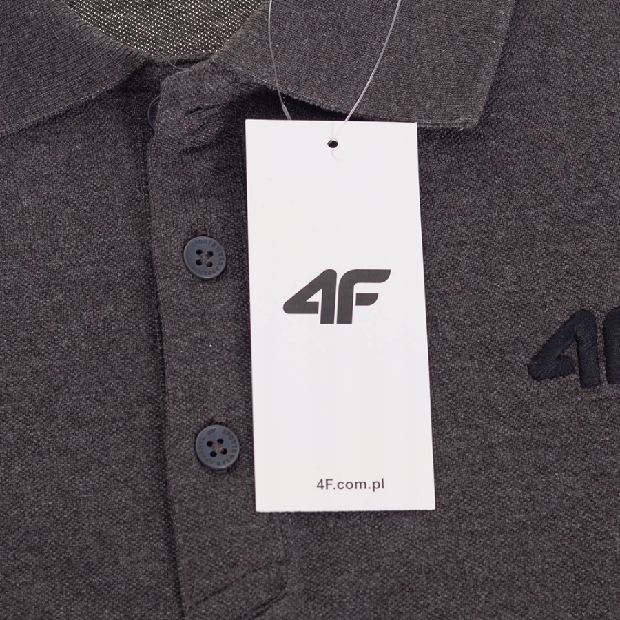 KOSZULKA MĘSKA POLO WYSZYWANE LOGO 4F PODKOSZULEK SPORTOWY NA CO DZIEŃ Kod producenta 4FWSS25TPTSM681-23M