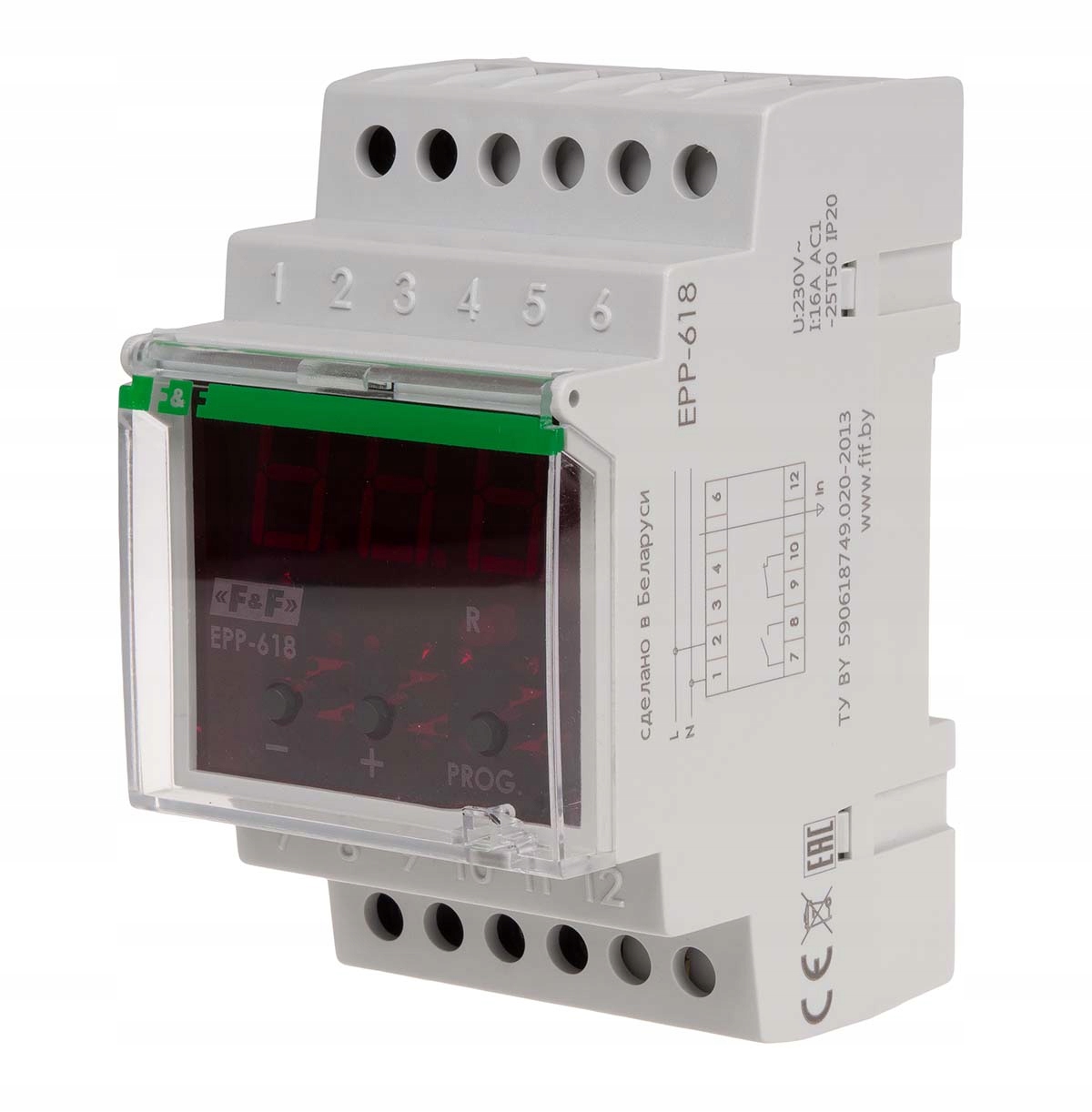 F&F EPP-618 Przekaźnik prądowy w wyświetlaczem LED Marka F&F
