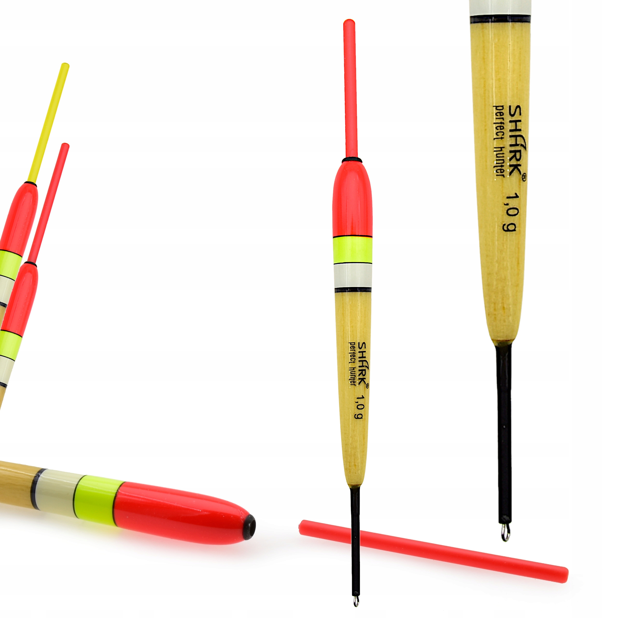 Spławik Przelotowy z Balsy Shark 1,0g/13,5 cm gniazdo pod nasadkę świec 3mm