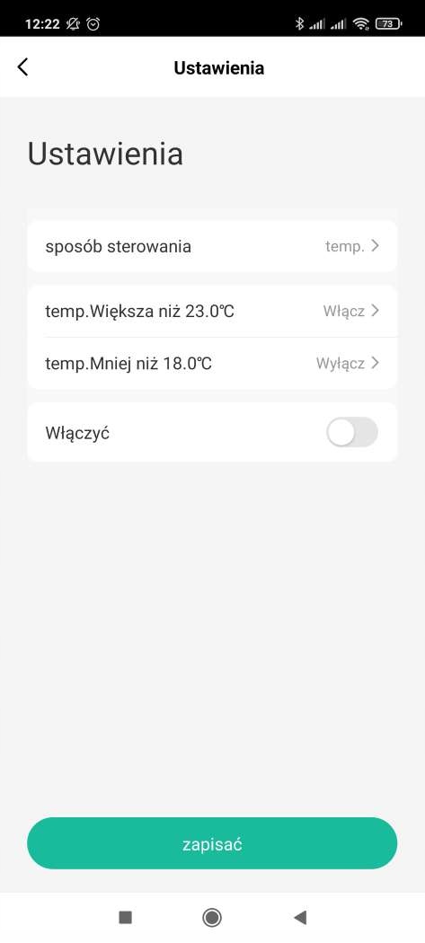 Przekaźnik z czujnikiem temperatury Termostat Wi-Fi Moes MS-103-WP TUYA Kod producenta MS-103