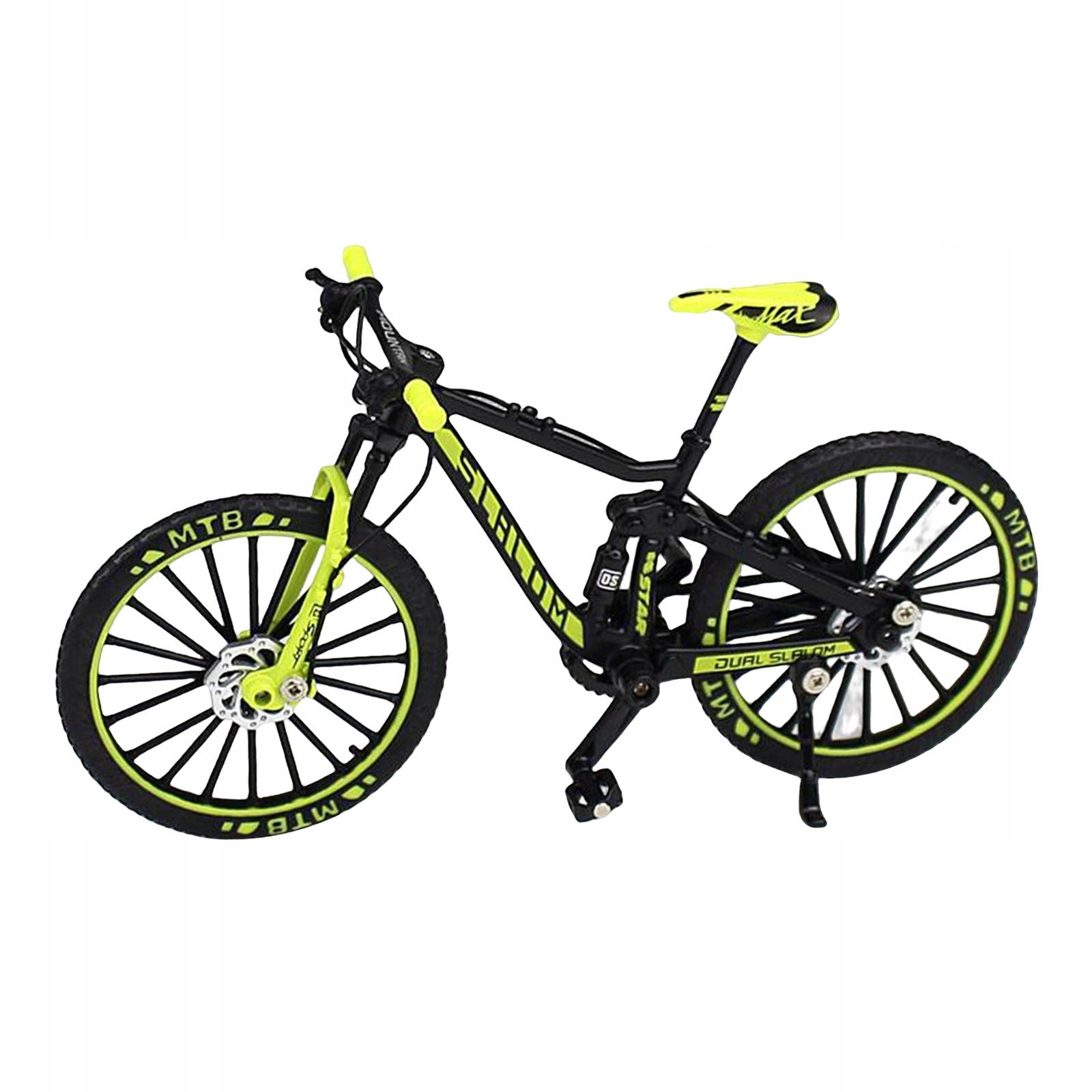 Mini model górski Model roweru na palec Stop 1:10 Model pojazdu 3D Chłopiec zielony Kod producenta 05561037212