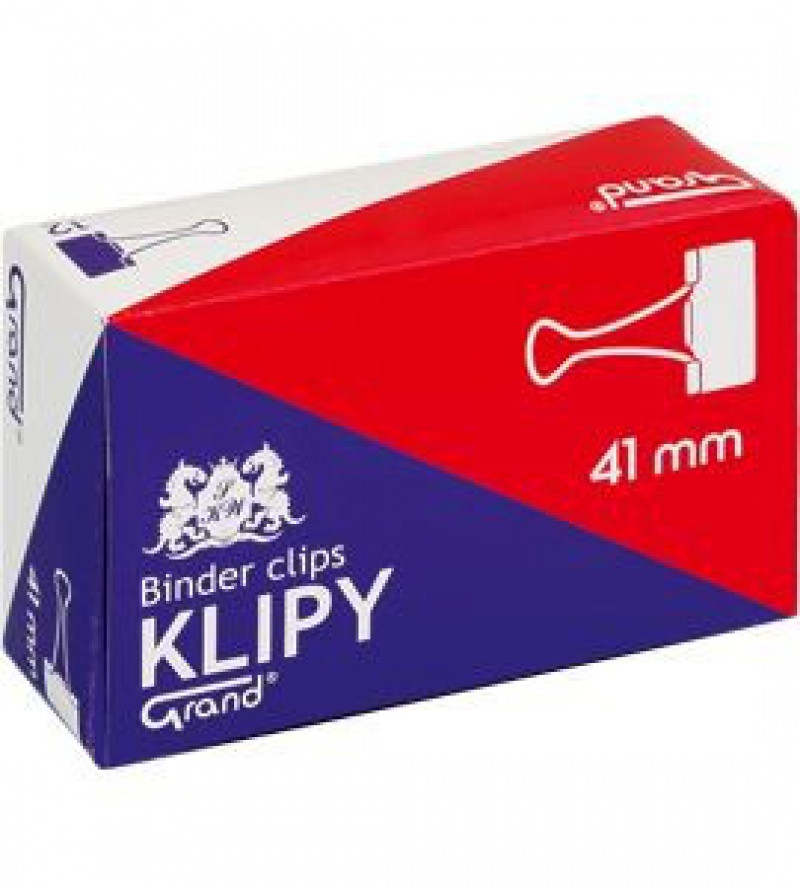 

Grand Biurowy Klip do Dokumentów 41mm 12szt