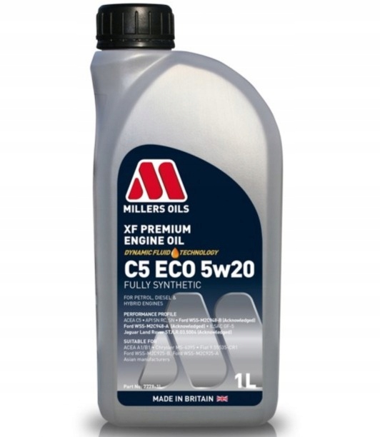 Olej silnikowy Millers Oils Xf Premium C5 Eco 5w20 1L