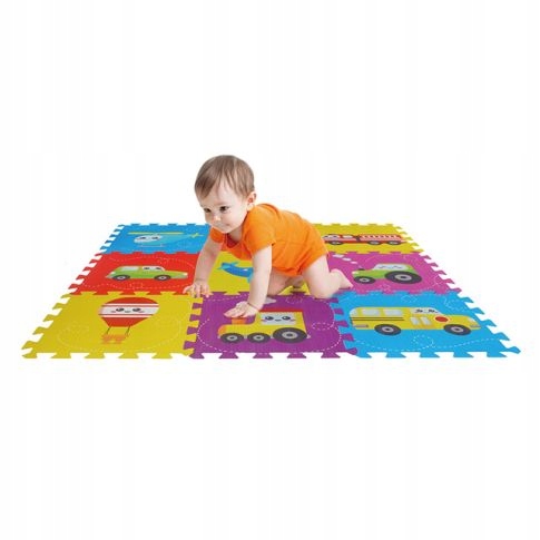 

Mata piankowa Puzzle 9 El. Pojazdy 30x30cm