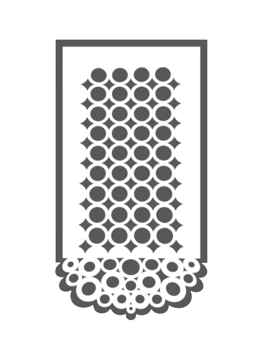 

Firana gotowa panel ekran z ażurem 120*60 cm wzory