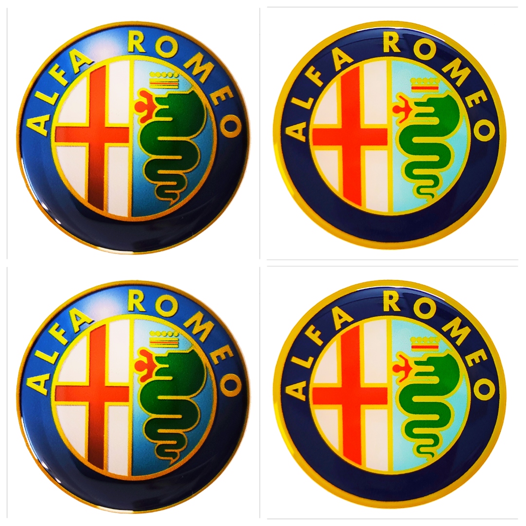 EMBLEMAT LOGO ZNACZEK 3D Alfa Romeo 60 mm 4szt. Alfa Romeo 3 za 19,50