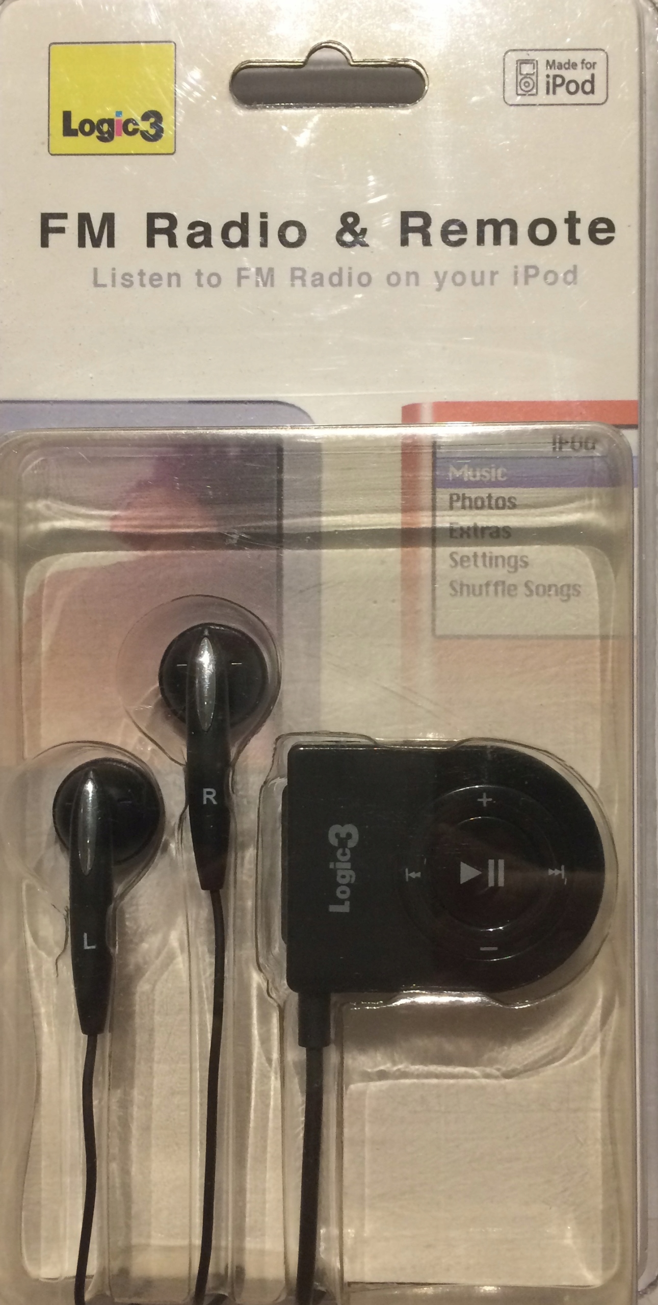 Logic3 FM Radio Remote for iPod słuchawki MIP115K