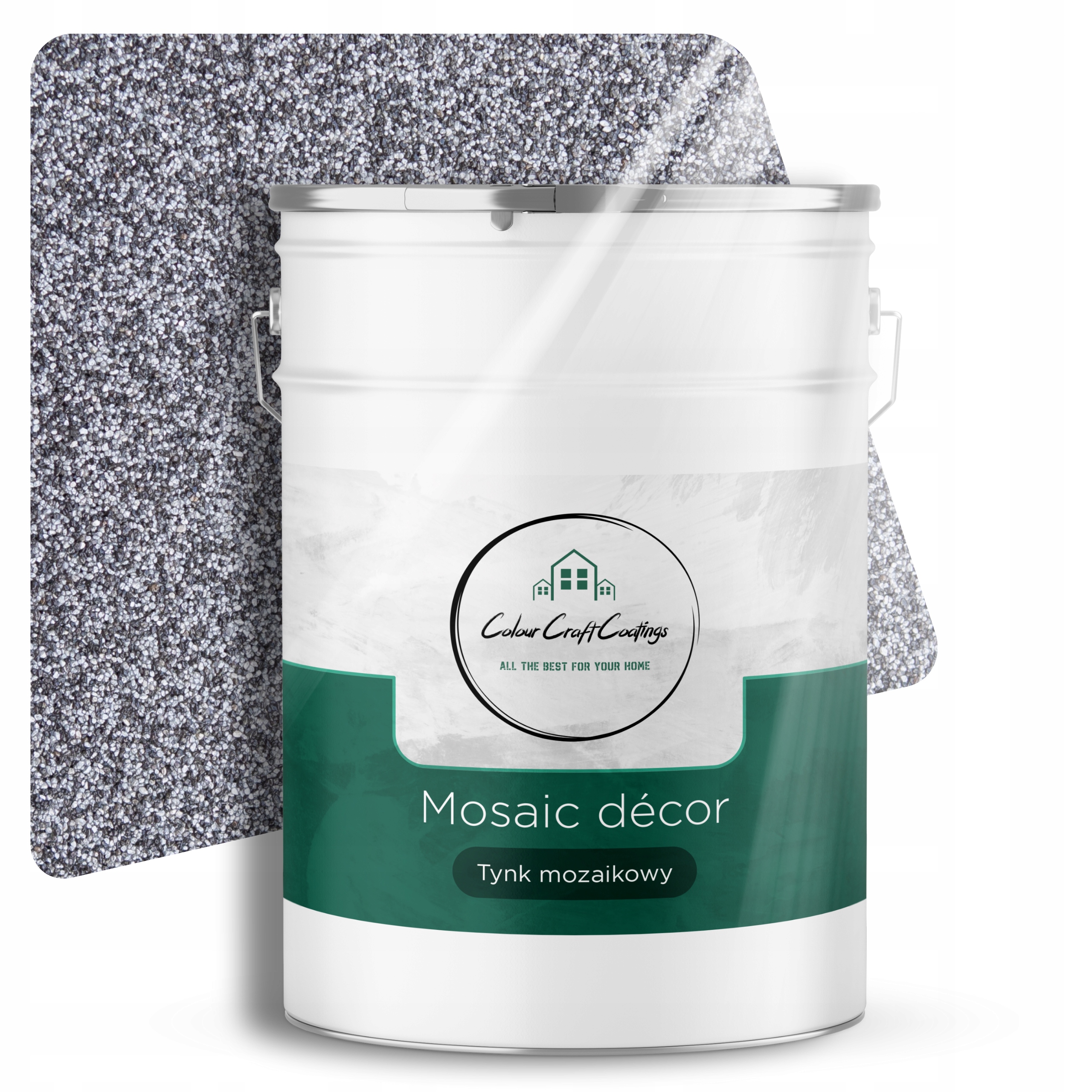 Mozaiková Omítka Dekorativní Pryskyřičná Dekorativní Mozaika Černo-stříbrná M13 25 kg