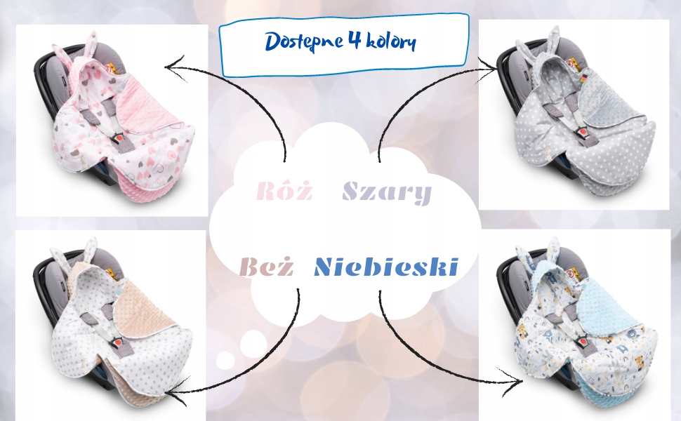 Mikos KOCYK OTULACZ DO NOSIDEŁKA FOTELIKA 1037 Bohater / Bajka brak