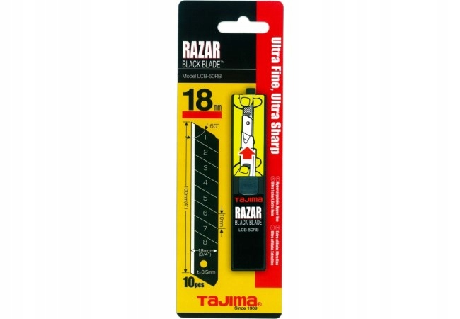 

Tajima ostrza łamane Razar Black Blade 18mm