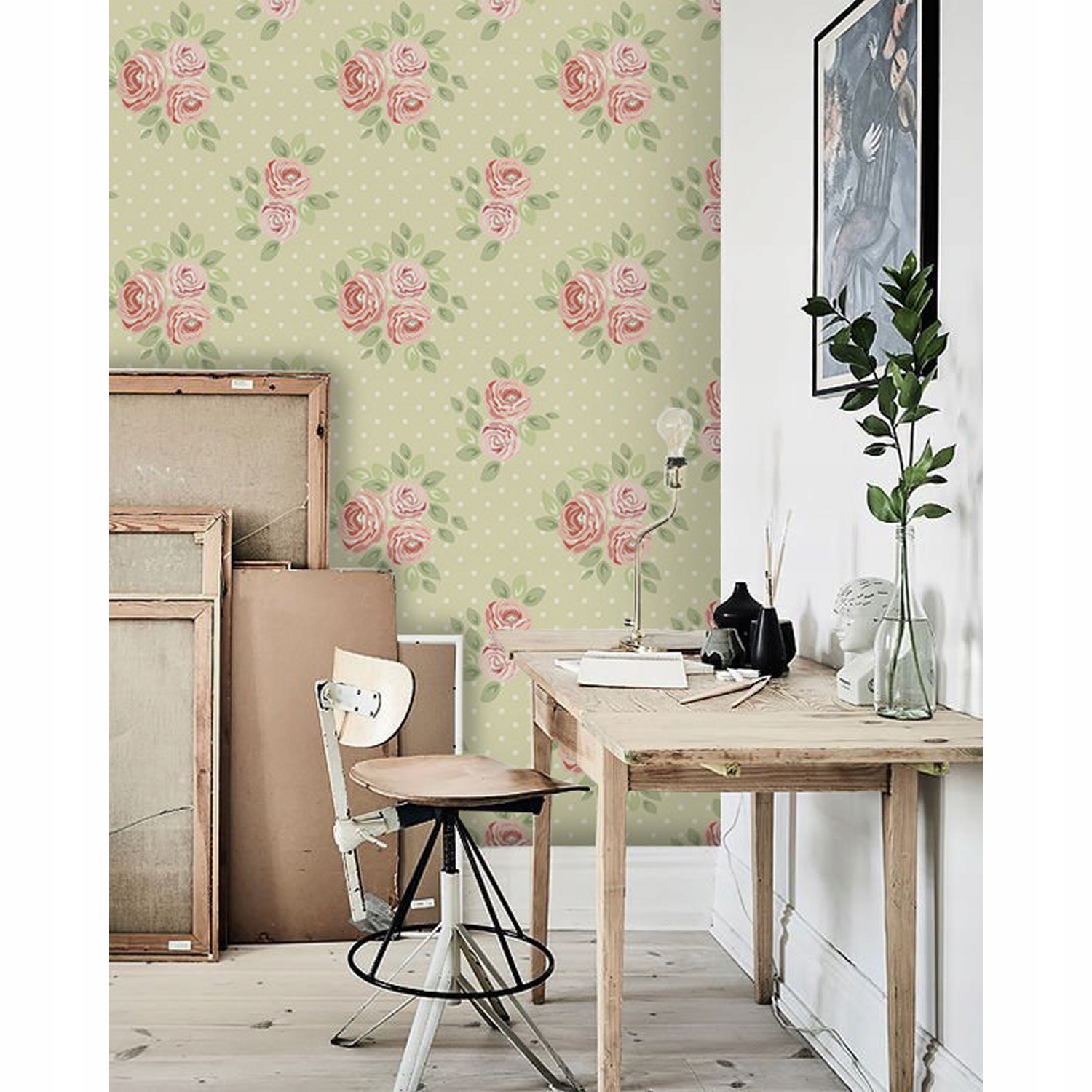 

Fototapeta ścienna Róże na oliwkowym tle 250x104cm