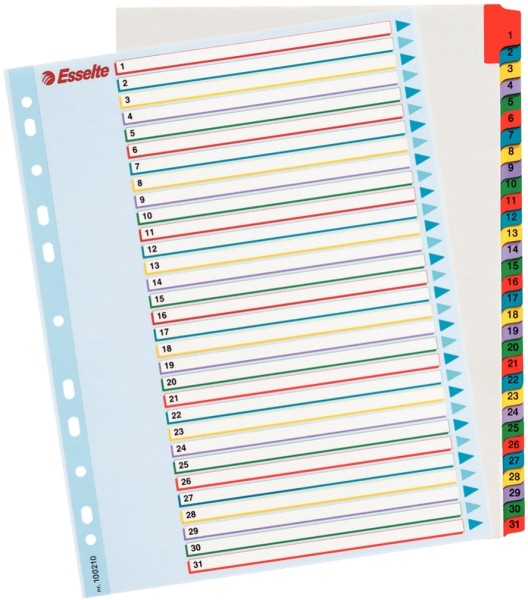 

Przekładki do segr. A4/31 Esselte Mylar Maxi