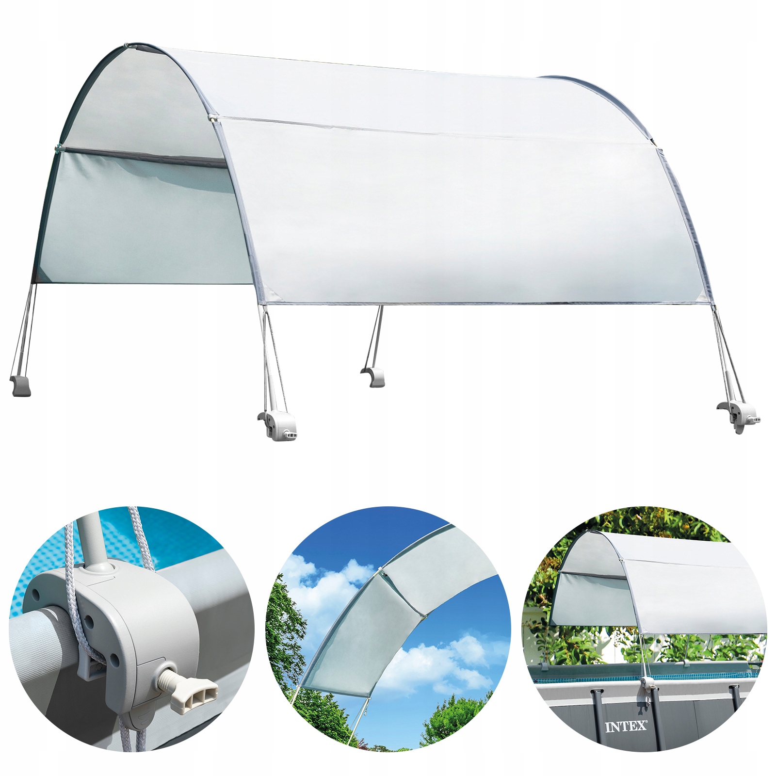 

Zadaszenie basenu baldachim przeciwsłoneczny Intex