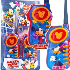 MYSZKA MIKI WALKIE TALKIE DWIE SŁUCHAWKI KRÓTKOFALÓWKI 2x KRÓTKOFALÓWKA