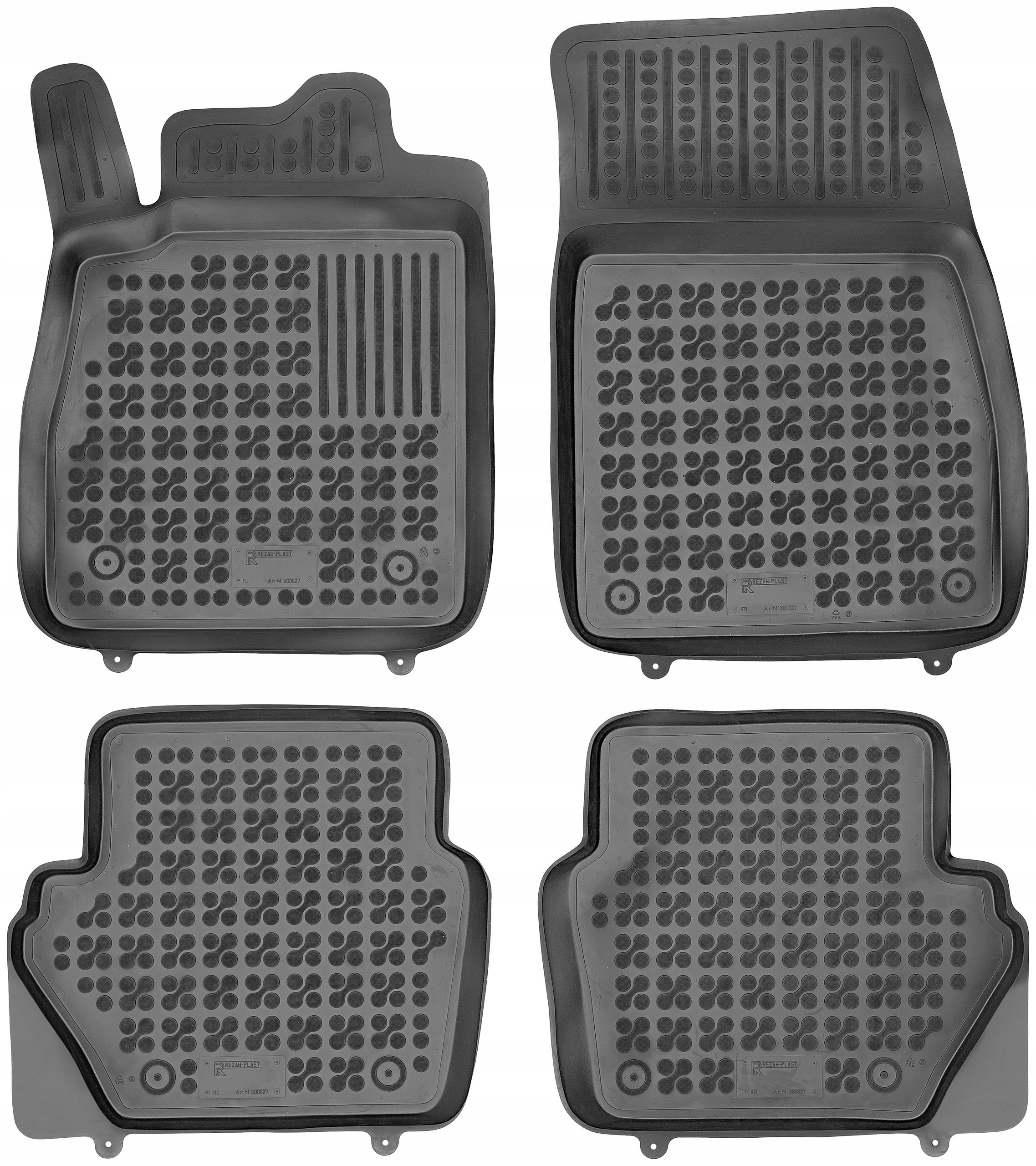 Килимки Різати-Пластик резинові 200627 4 el.