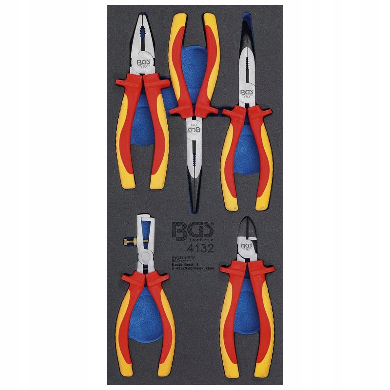 Vložka do zásuvky 1/3, sada kleští Vde 5 ks Bgs 4132