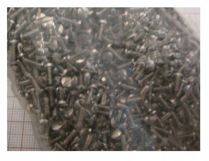 Niklowany wkręt do szyldzików (M2x6)