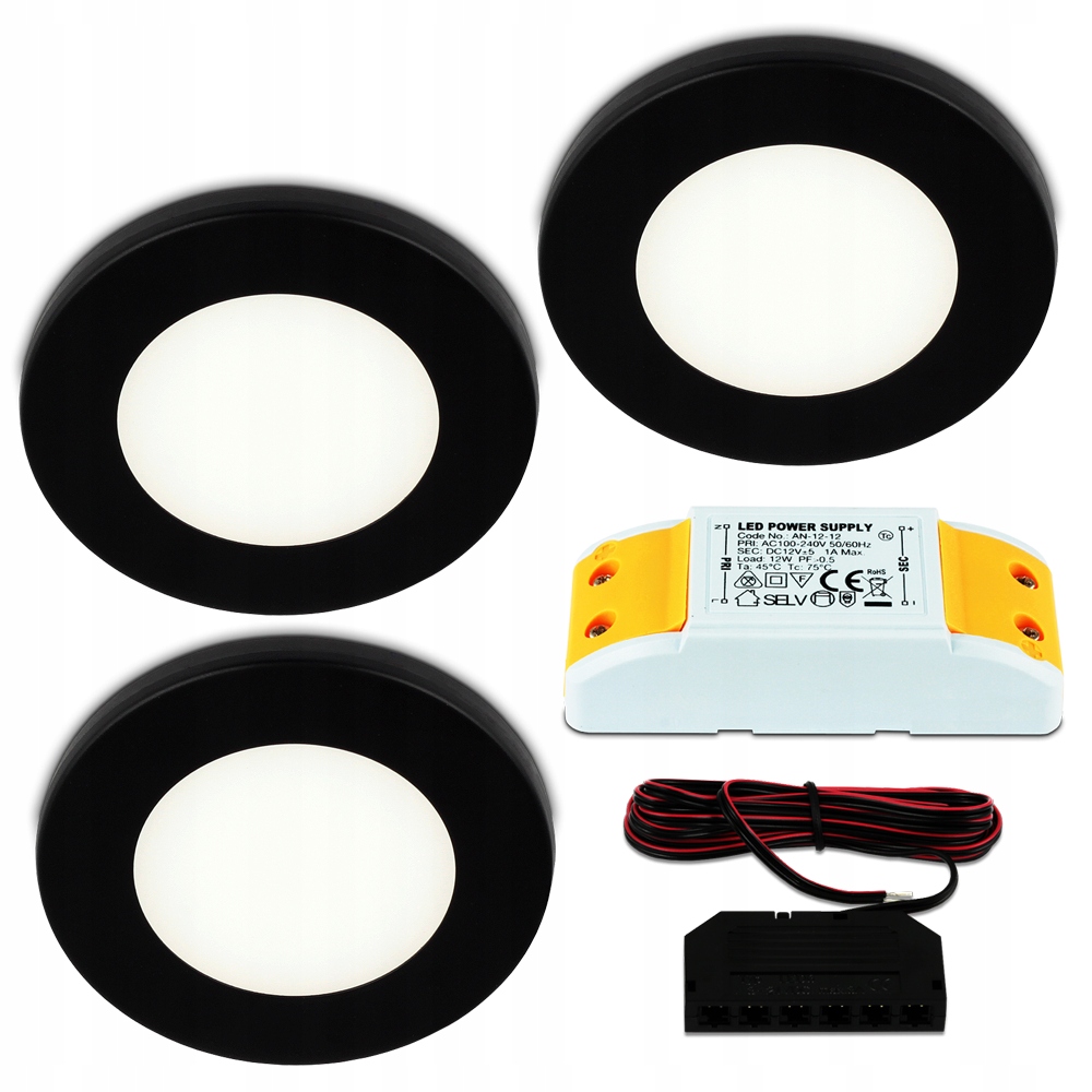 

Kpl 3X Lampa Podszafkowa Led Nad Blat Oczko Led