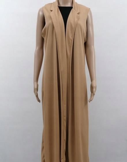 NARZYUTKA BEŻOWA DŁUGA MAXI 44 XXL Boohoo BCB Rozmiar 44