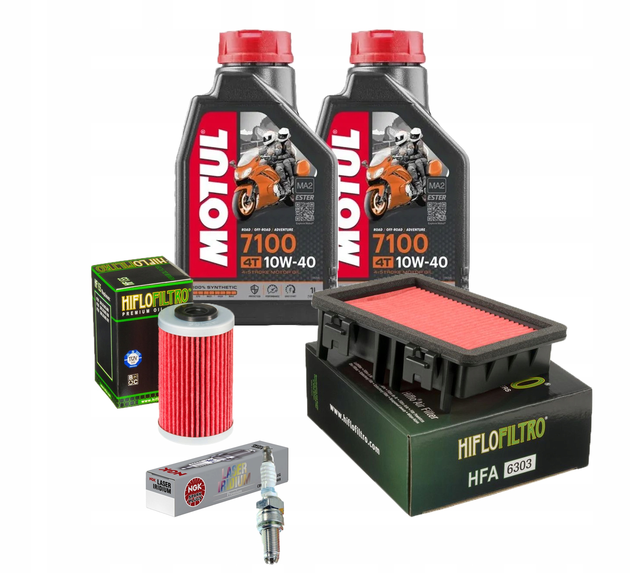 HFA6303 - Фильтры KTM DUKE 125 17-20R масло Motul 7100 свеча